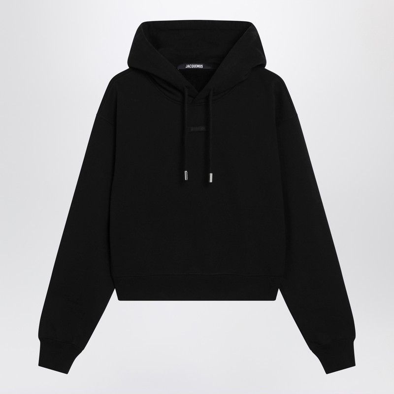 Jacquemus Jacquemus Black Hoodie With Logo Size M / US 6-8 / IT 42-44 - 1 Thumbnail