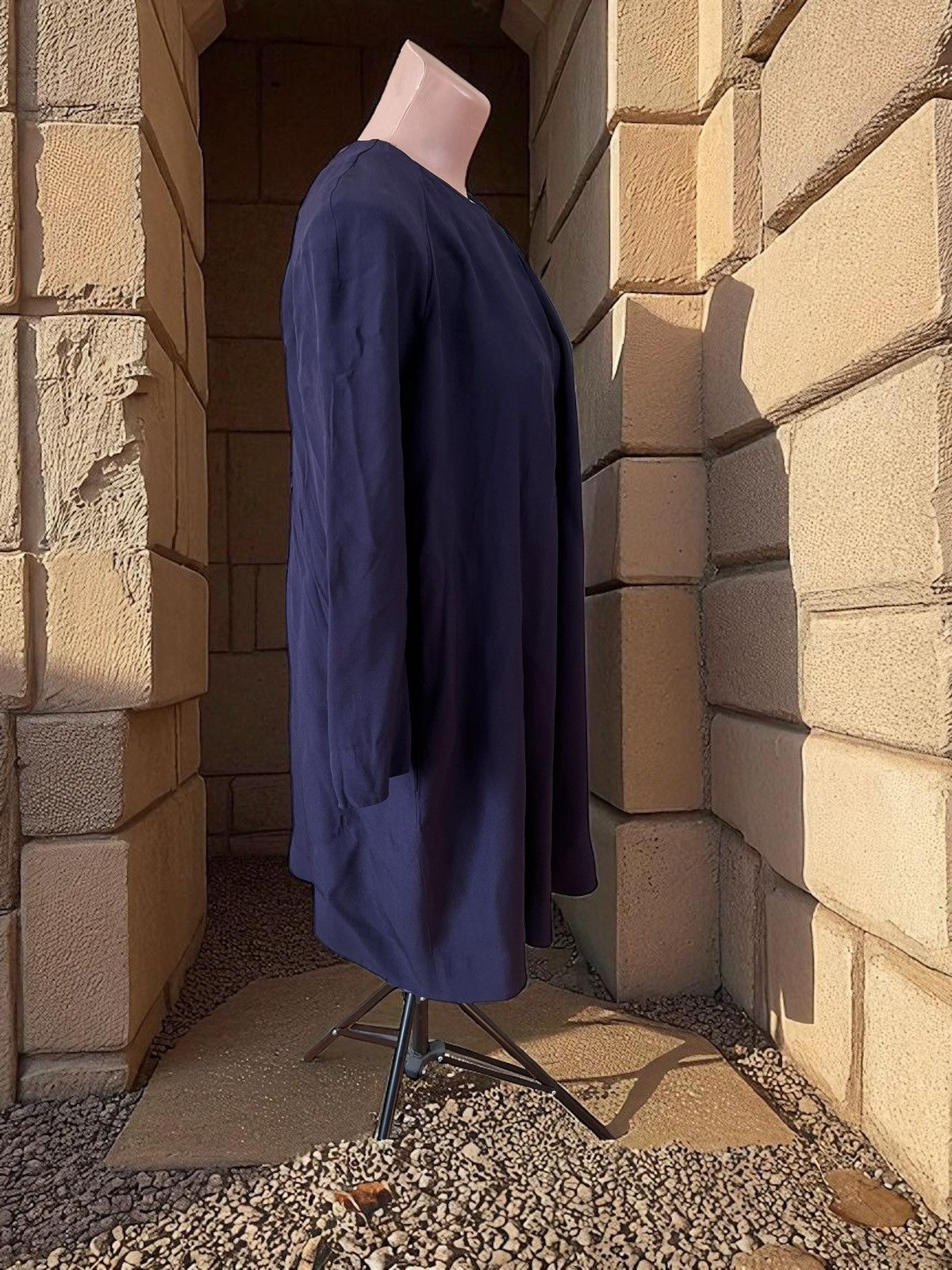 Cos Cos Navy Viscose dress size XL Size XL / US 12-14 / IT 48-50 - 2 Thumbnail
