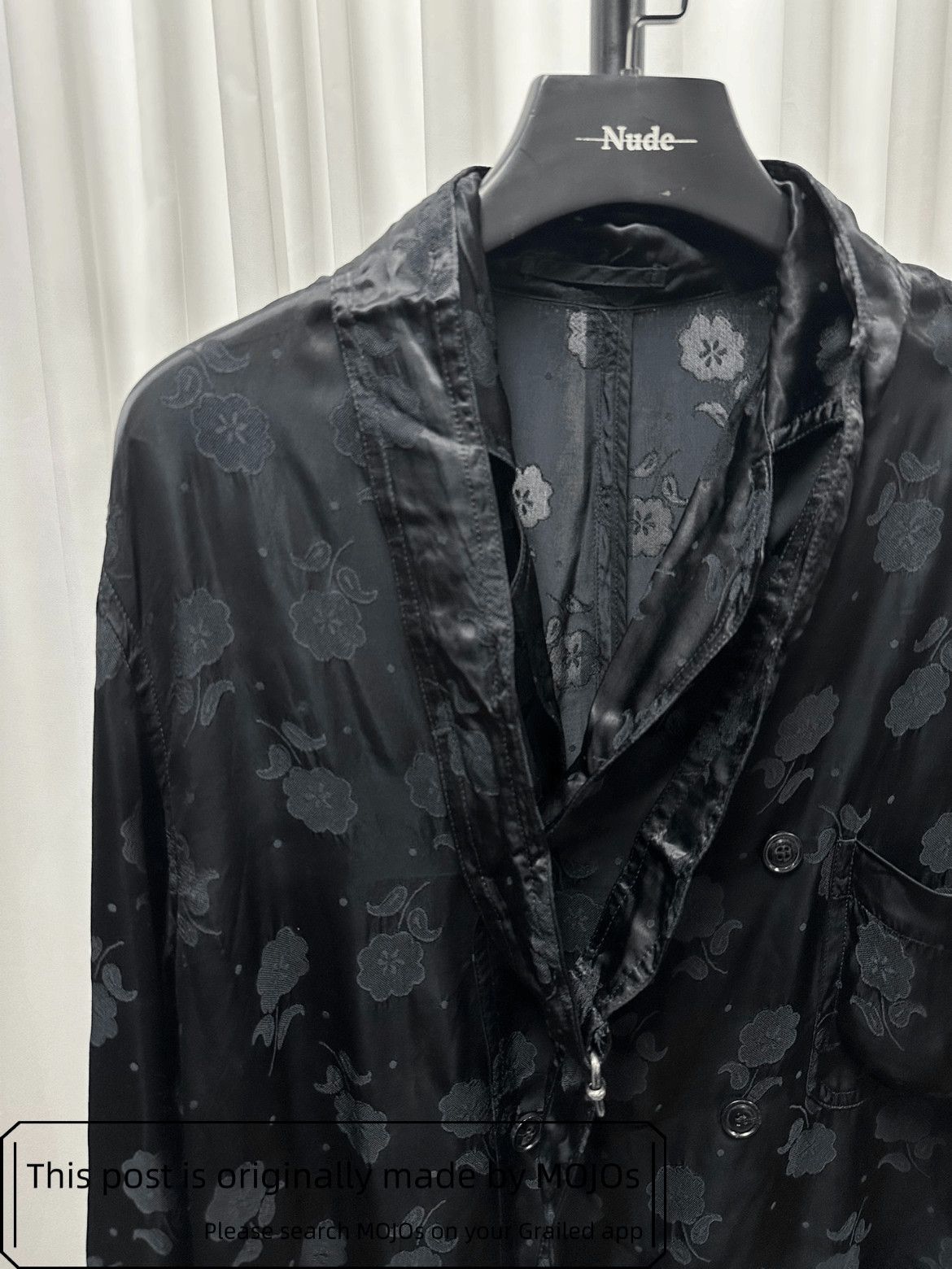 Dries Van Noten Sz 48 Dries Van Noten Flower Pattern Satin Jacket Size US M / EU 48-50 / 2 - 2 Thumbnail