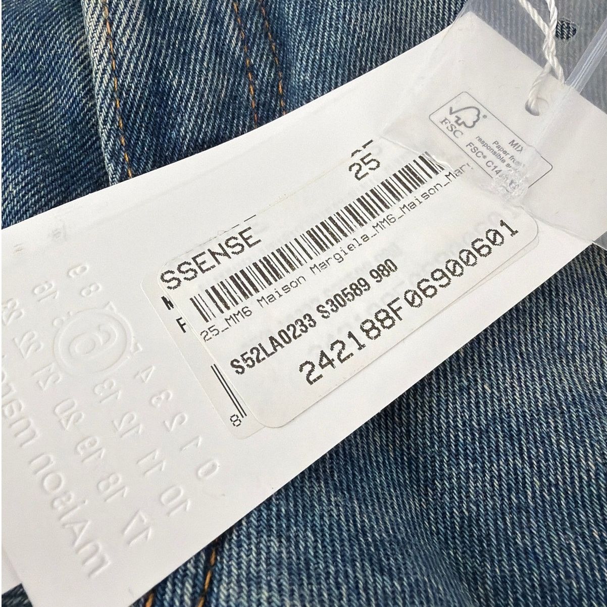 Maison Margiela MM6 Maison Margiela Blue Mid-Rise Straight Jeans Size 25 Size 33" - 11 Thumbnail