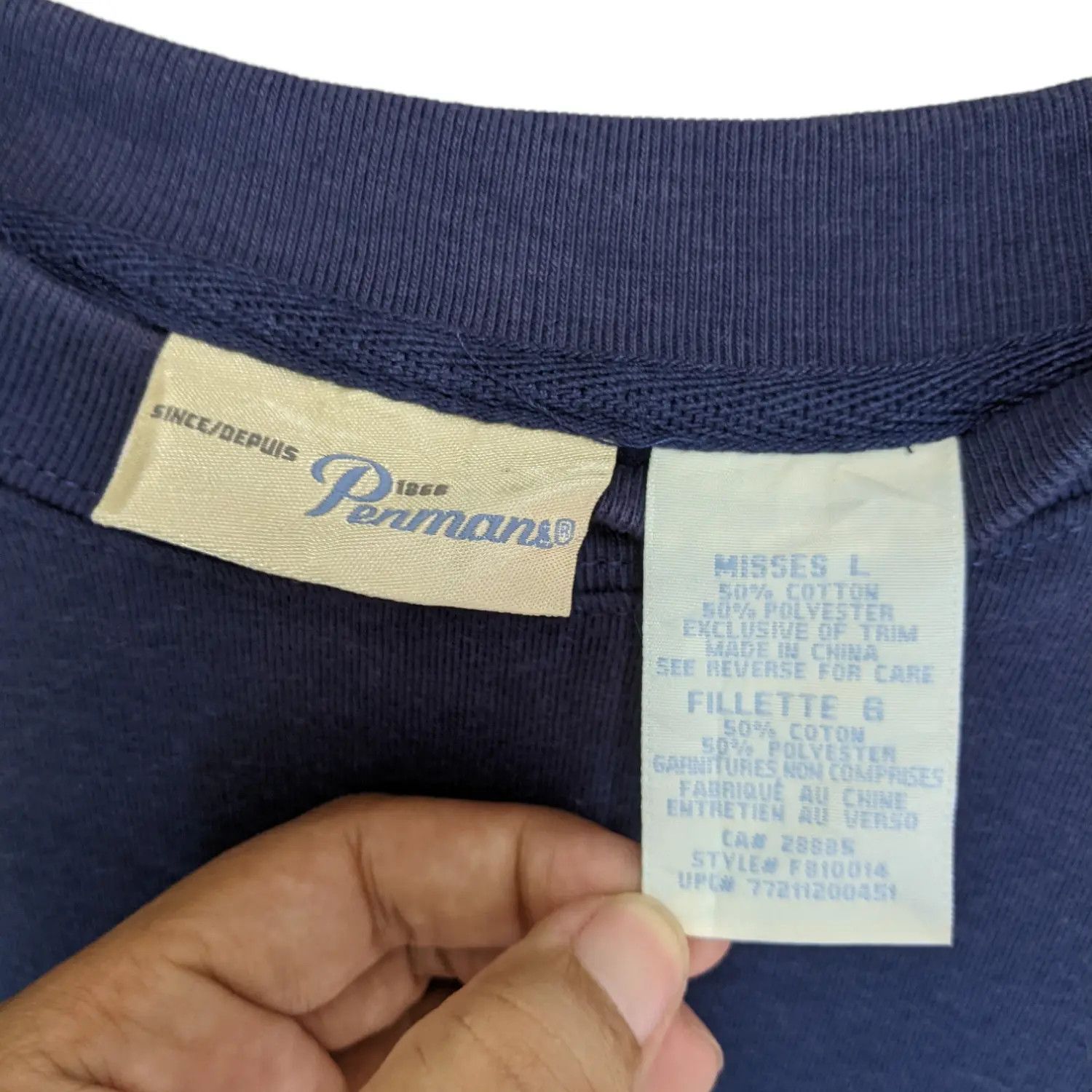American Apparel × Japanese Brand PENMAN Purple Plain Jumper Sweatshirt For Women Size L / US 10 / IT 46 - 8 Thumbnail