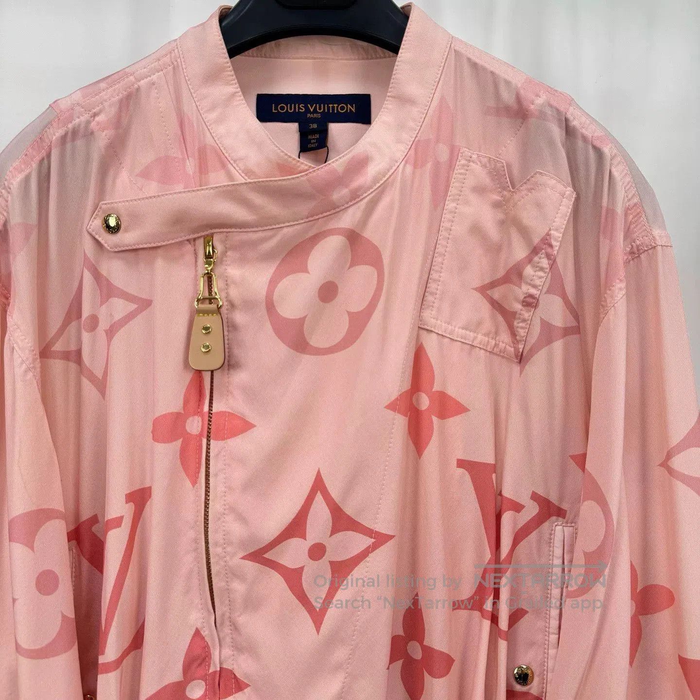Louis Vuitton Louis Vuitton Monogram Silk Jacket. Size M / US 6-8 / IT 42-44 - 3 Thumbnail