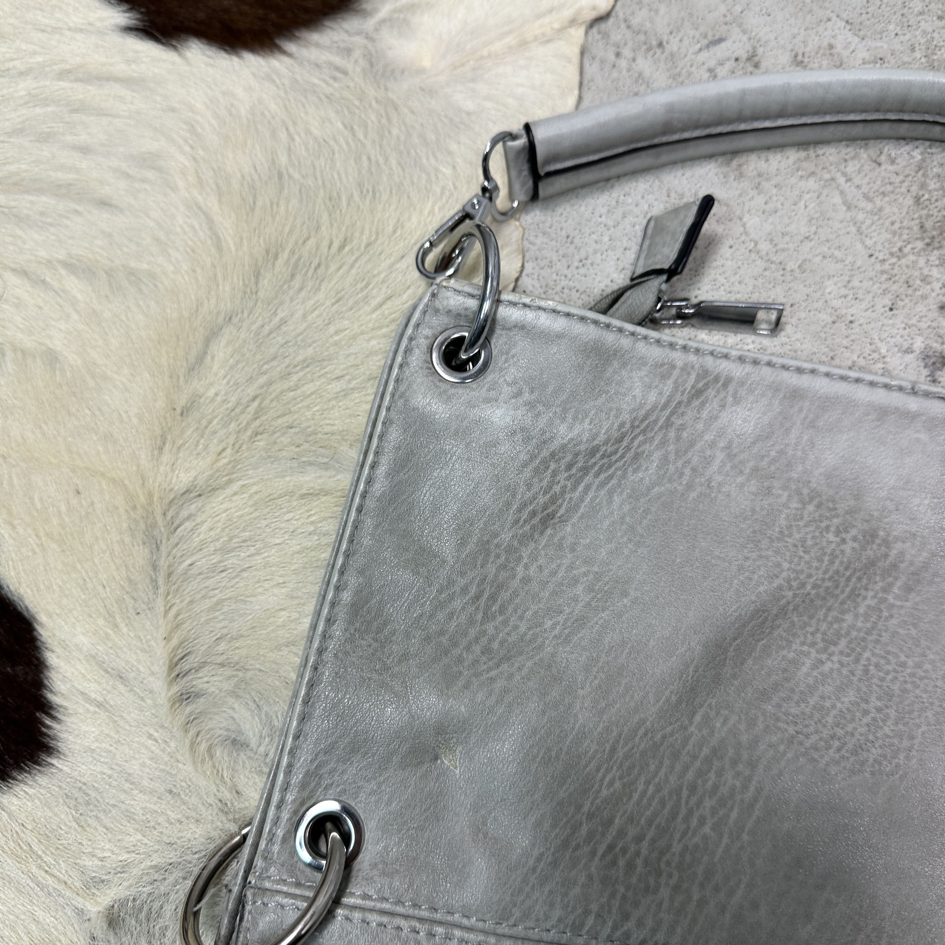 Vintage Vintage Avant Garde Opium Faux Leather Hobo Bag Y2K Size ONE SIZE - 5 Thumbnail