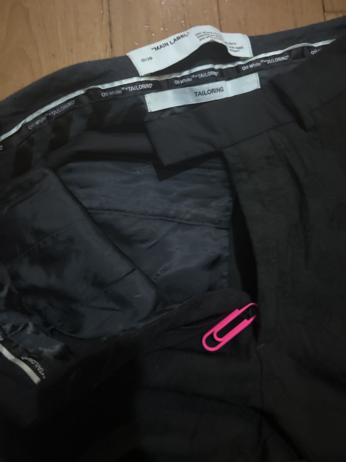 Off-White Off-White Black Logo Tailored bootcut Trousers Size US 30 / EU 46 - 4 Thumbnail
