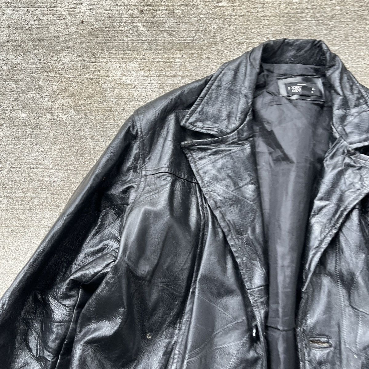 Vintage Vintage Executive Division Leather Black Jacket XL Size US XL / EU 56 / 4 - 5 Thumbnail