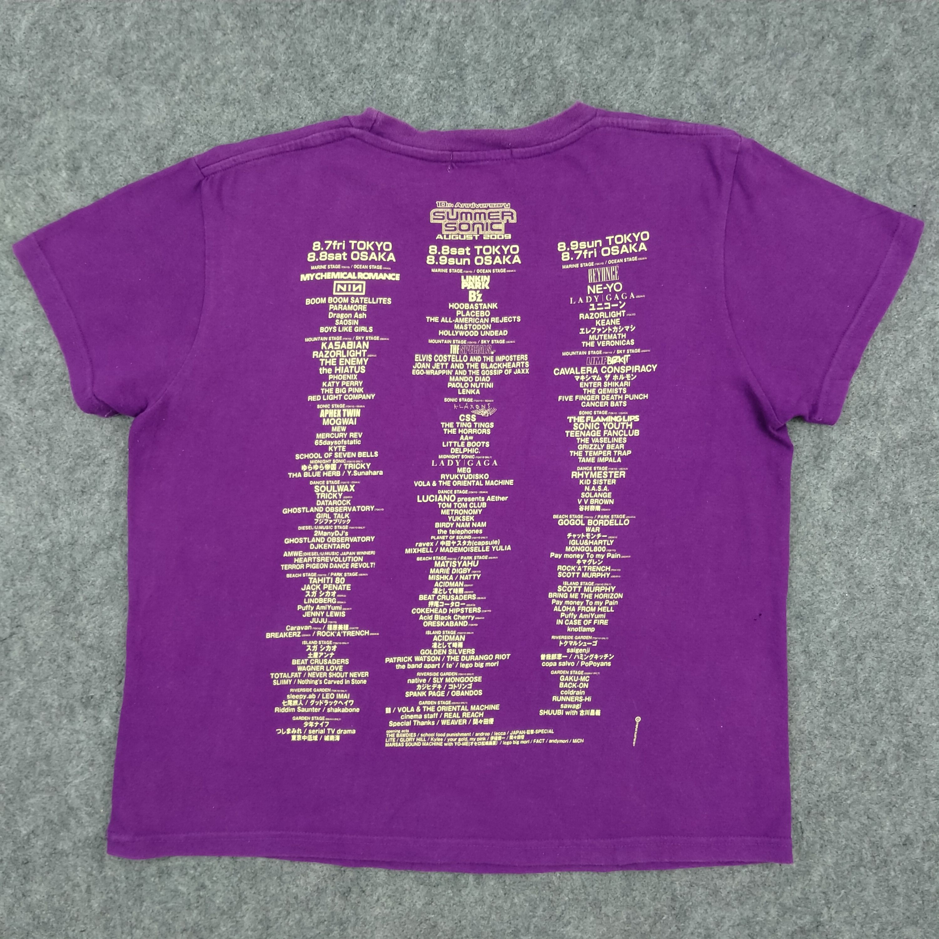Band Tees Vintage Crop Top Summmer Sonic Small Tshirt - G064 Size US S / EU 44-46 / 1 - 2 Thumbnail