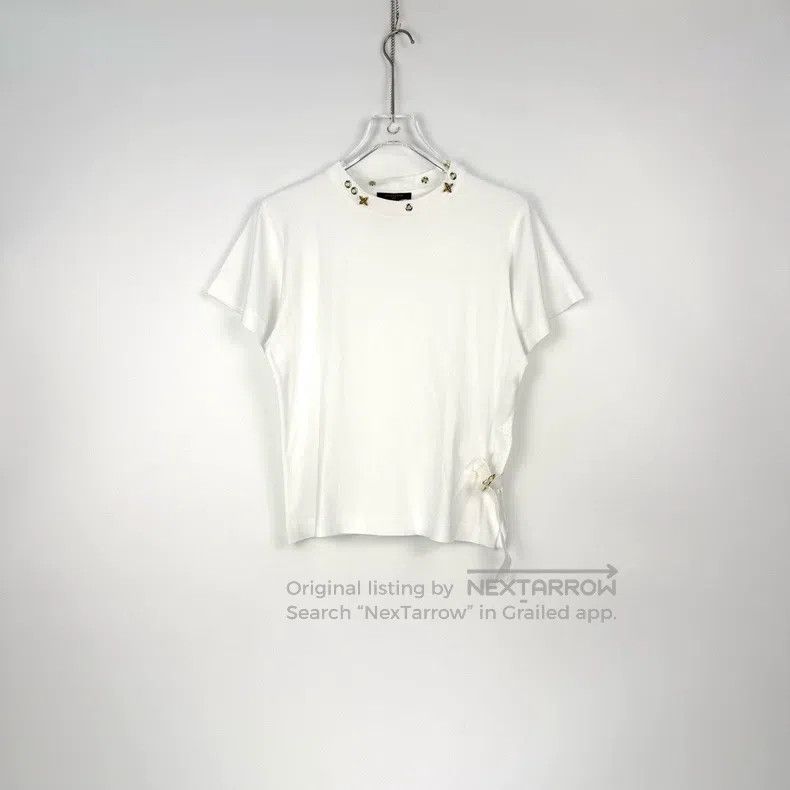 Louis Vuitton Louis Vuitton White metal logo belt short sleeves Size US S / EU 44-46 / 1 - 3 Thumbnail