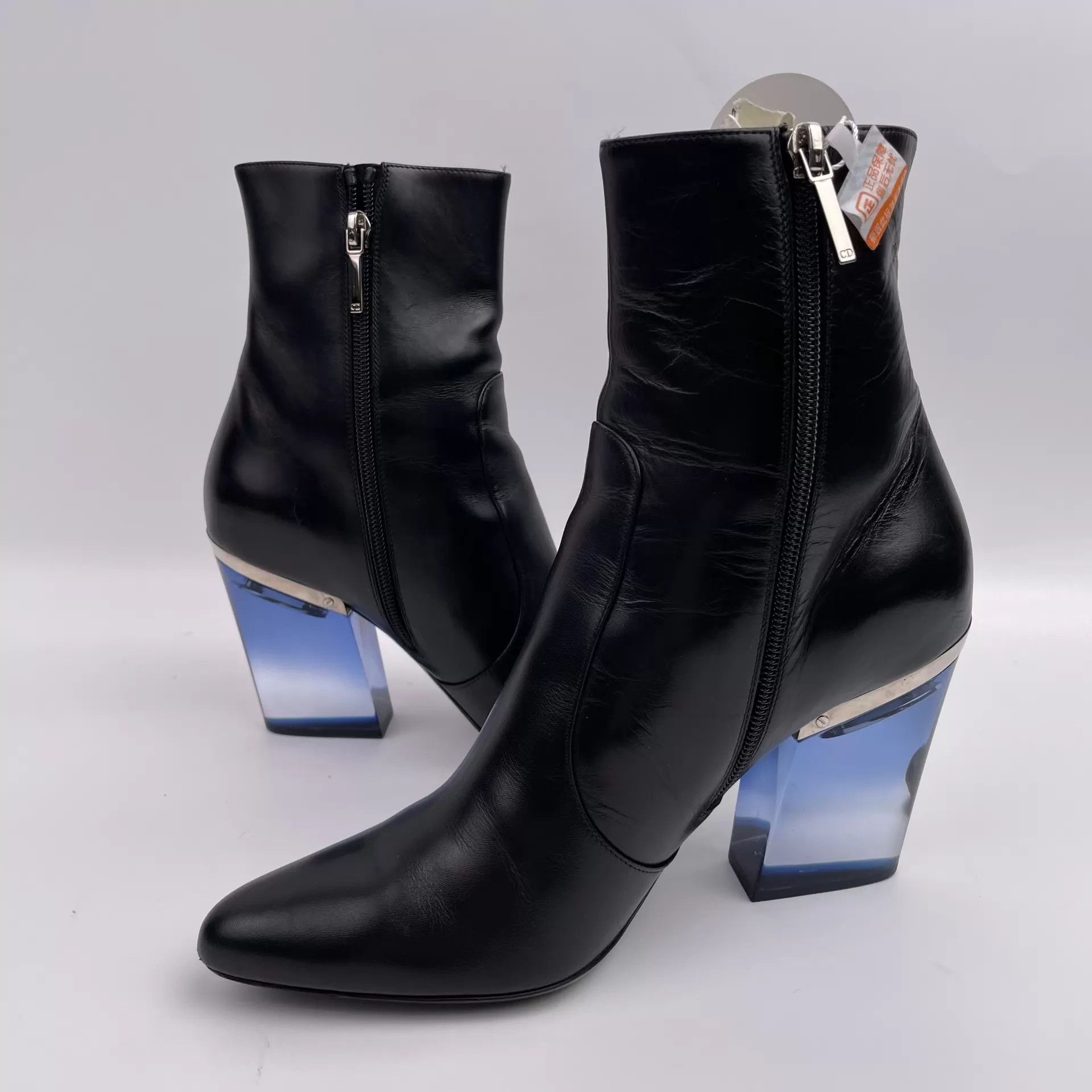 Dior Dior Leather Mid-Calf High Heels 38.5 260518CXHLL01 Size US 8 / IT 38 - 7 Thumbnail