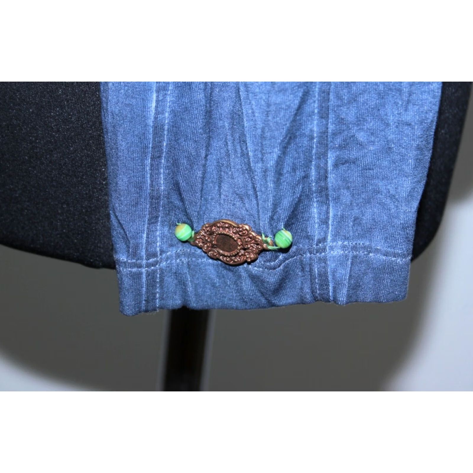 Vintage Elisa Cavaletti Shirt Womens Blue Size S Blouse Long Sleeve Cotton Size S / US 4 / IT 40 - 5 Thumbnail