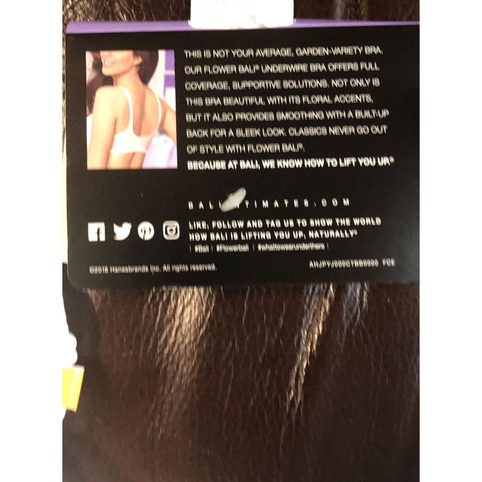 Vintage VINTAGE? No — Bali Flower Underwire Bra 40DD White Full Coverage Support Women's Bra New with Tags Size ONE SIZE - 7 Thumbnail
