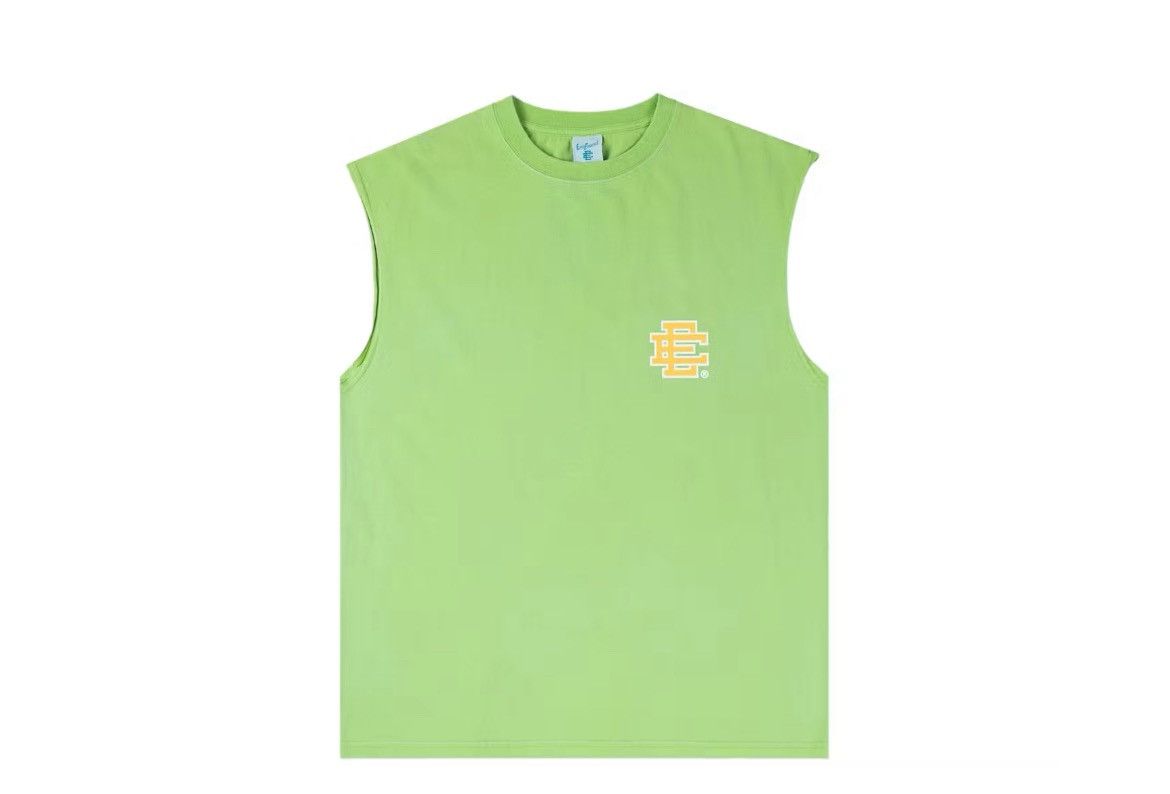 Eric Emanuel Eric Emanuel EE washed green cutoff shirt large Size US L / EU 52-54 / 3 - 1 Thumbnail