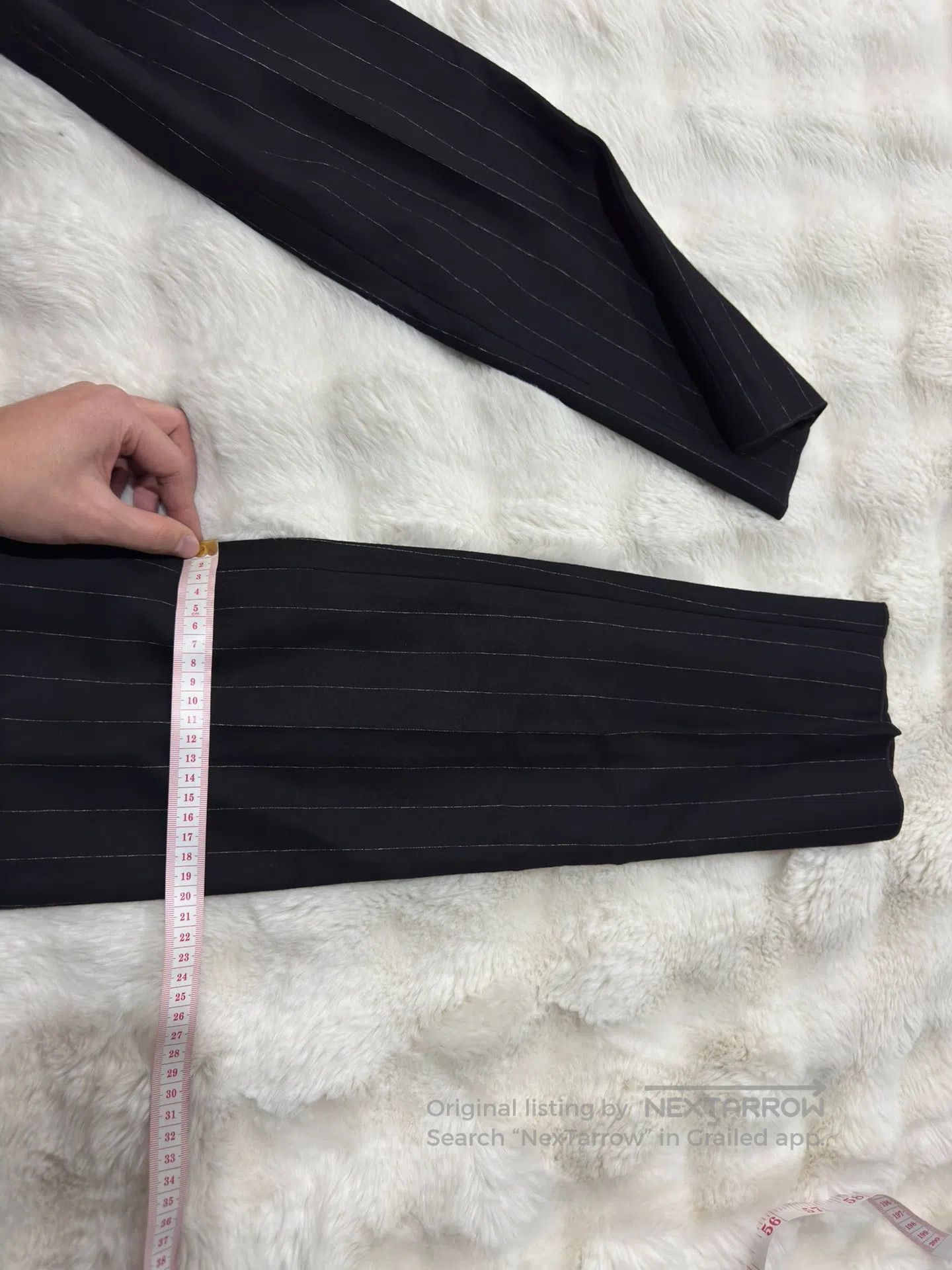 Saint Laurent Paris Saint Laurent Paris Striped Wool Men's Trousers| Size US 28 / EU 44 - 9 Thumbnail