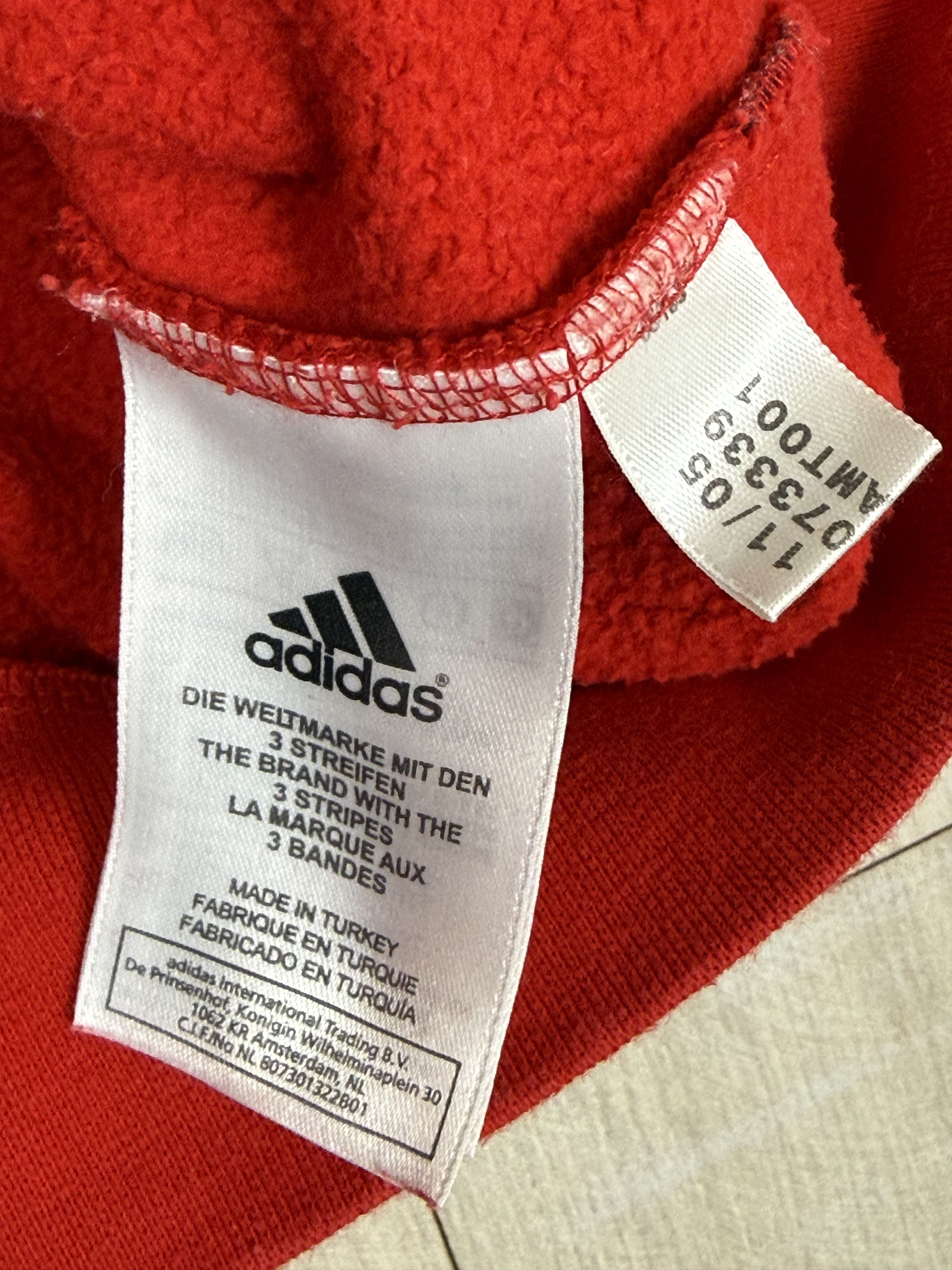 Adidas Vintage Adidas Big Logo Sweatshirt Red Size M Size US M / EU 48-50 / 2 - 7 Thumbnail