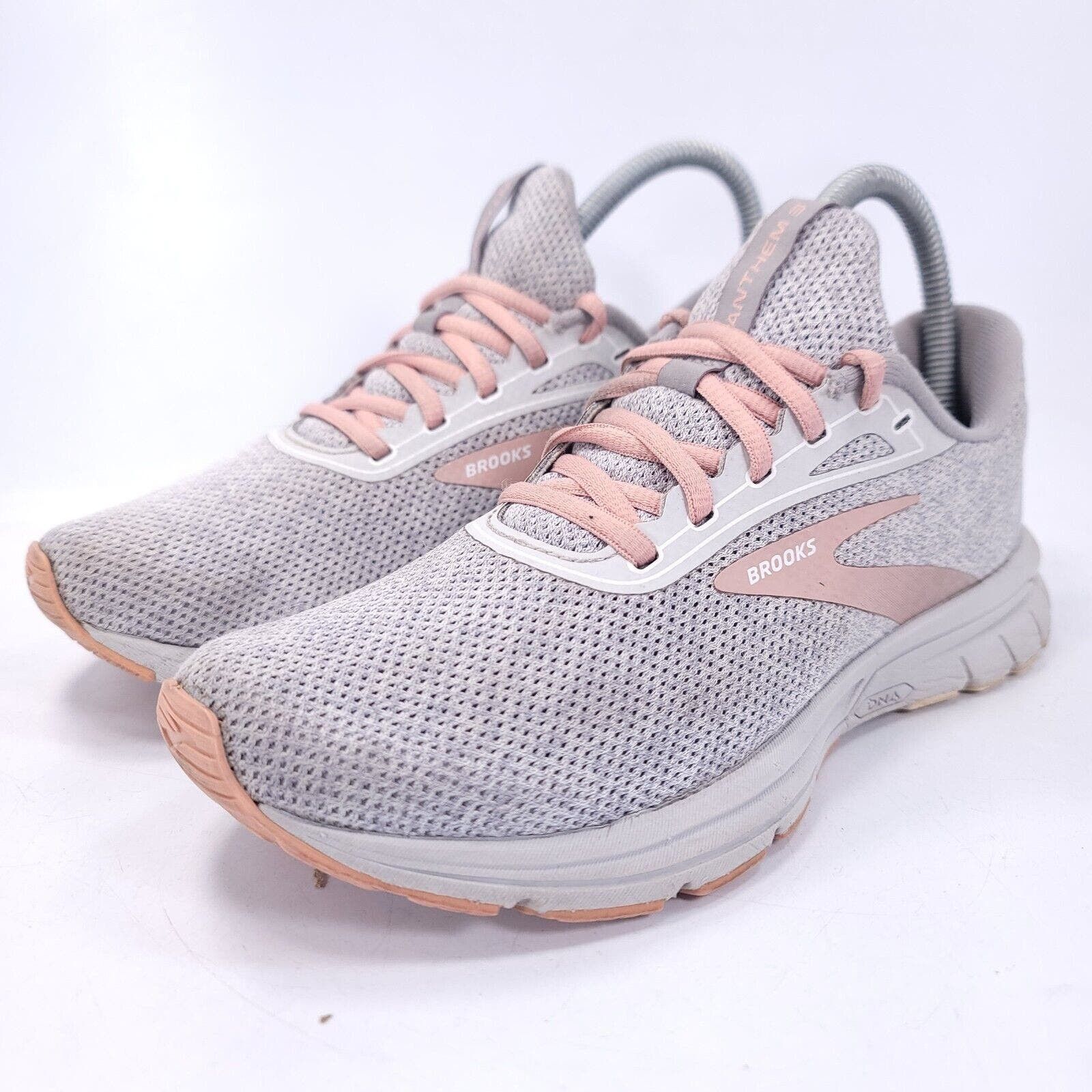 Brooks Brooks Anthem 3 Shoe Womens Size 7 1203231B107 Gray Pink Size US 7 / IT 37 - 1 Thumbnail