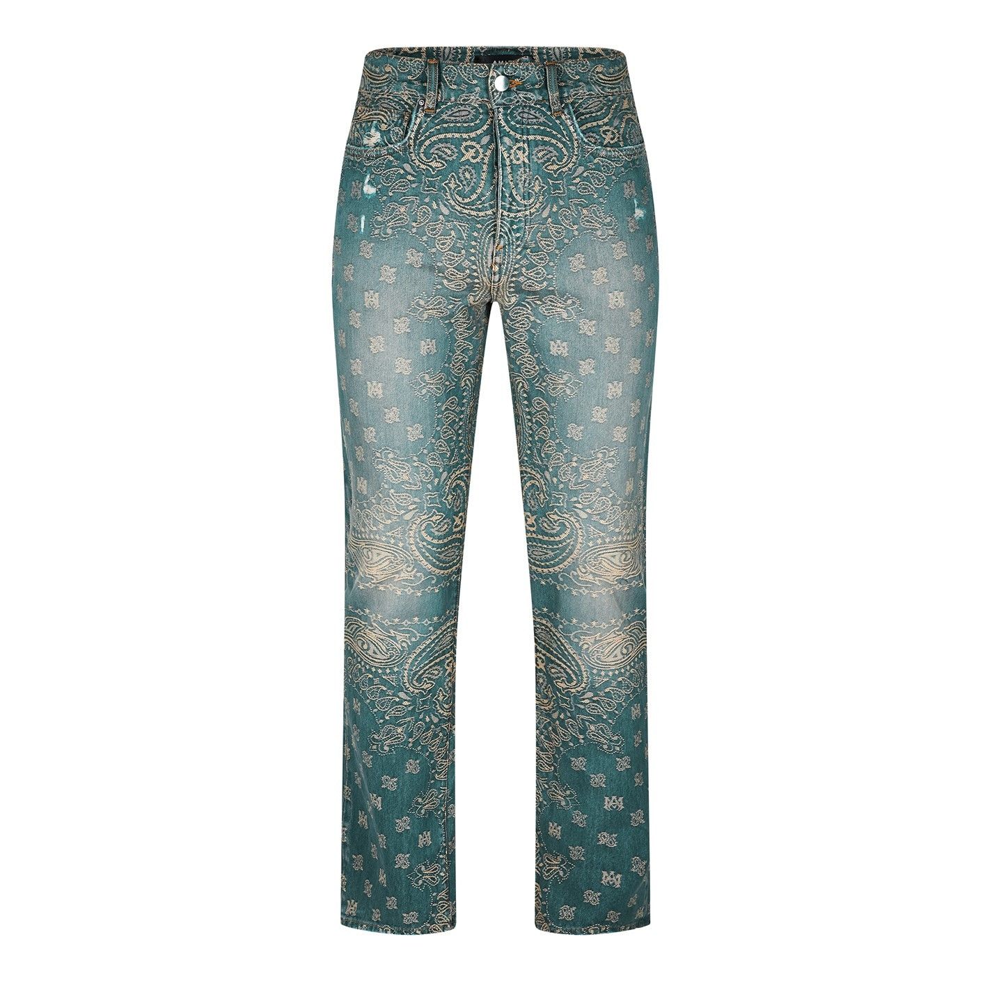 Amiri AMIRI Bandana Straight Leg Jeans Size US 32 / EU 48 - 1 Thumbnail