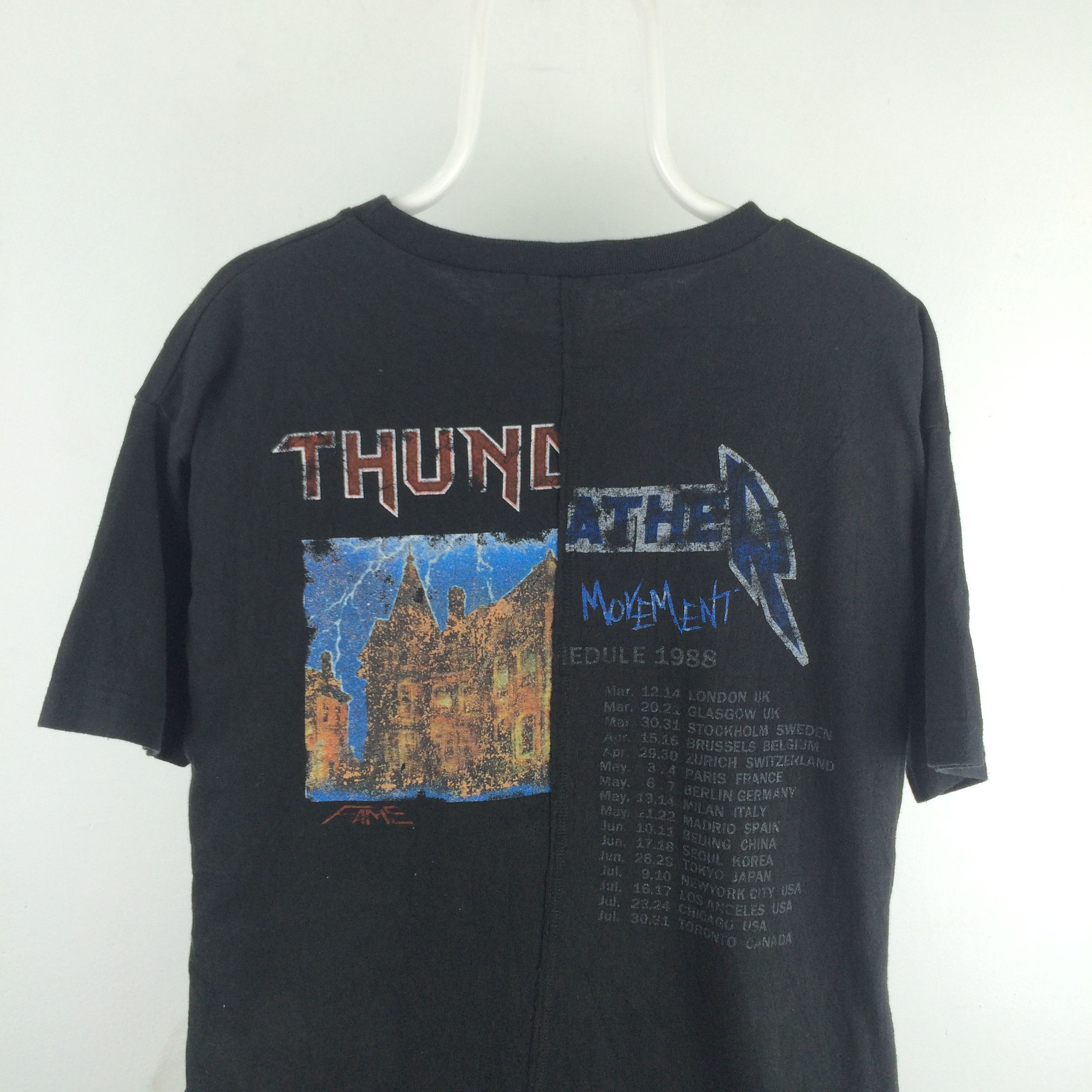 Band Tees × Japanese Brand F21 POWER TO THE PEOPLE X BANDS TOUR BLOUSE Size L / US 10 / IT 46 - 1 Thumbnail