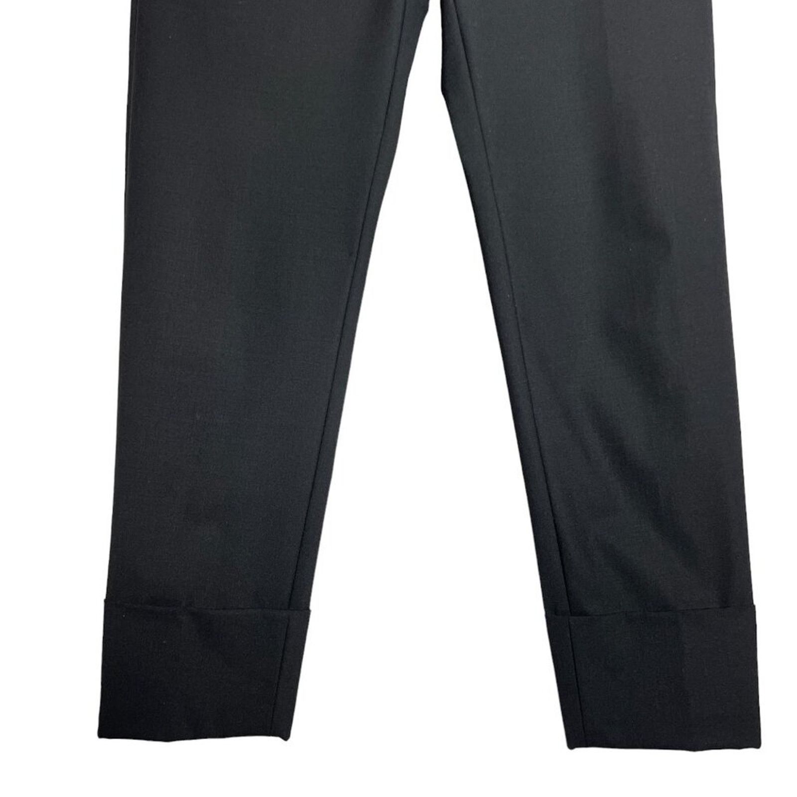 Brunello Cucinelli Brunello Cucinelli Wool Monili Wide Pant Black Size 6 Size 28" / US 6 / IT 42 - 10 Thumbnail