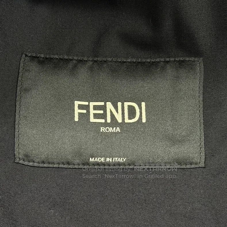 Fendi Fendi Monogram Embossed Chest Leather Patch Denim Jacket Size US M / EU 48-50 / 2 - 3 Thumbnail