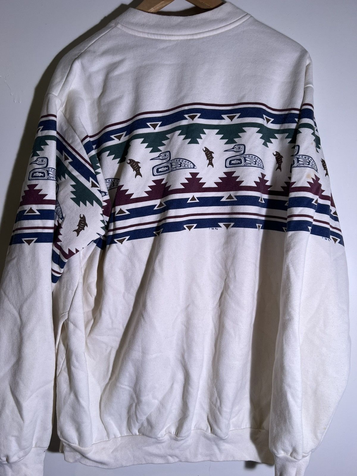 Vintage 80’s 90’s VTG Vintage Art Unlimited Retro Aztec Sweatshirt Size US XL / EU 56 / 4 - 8 Thumbnail