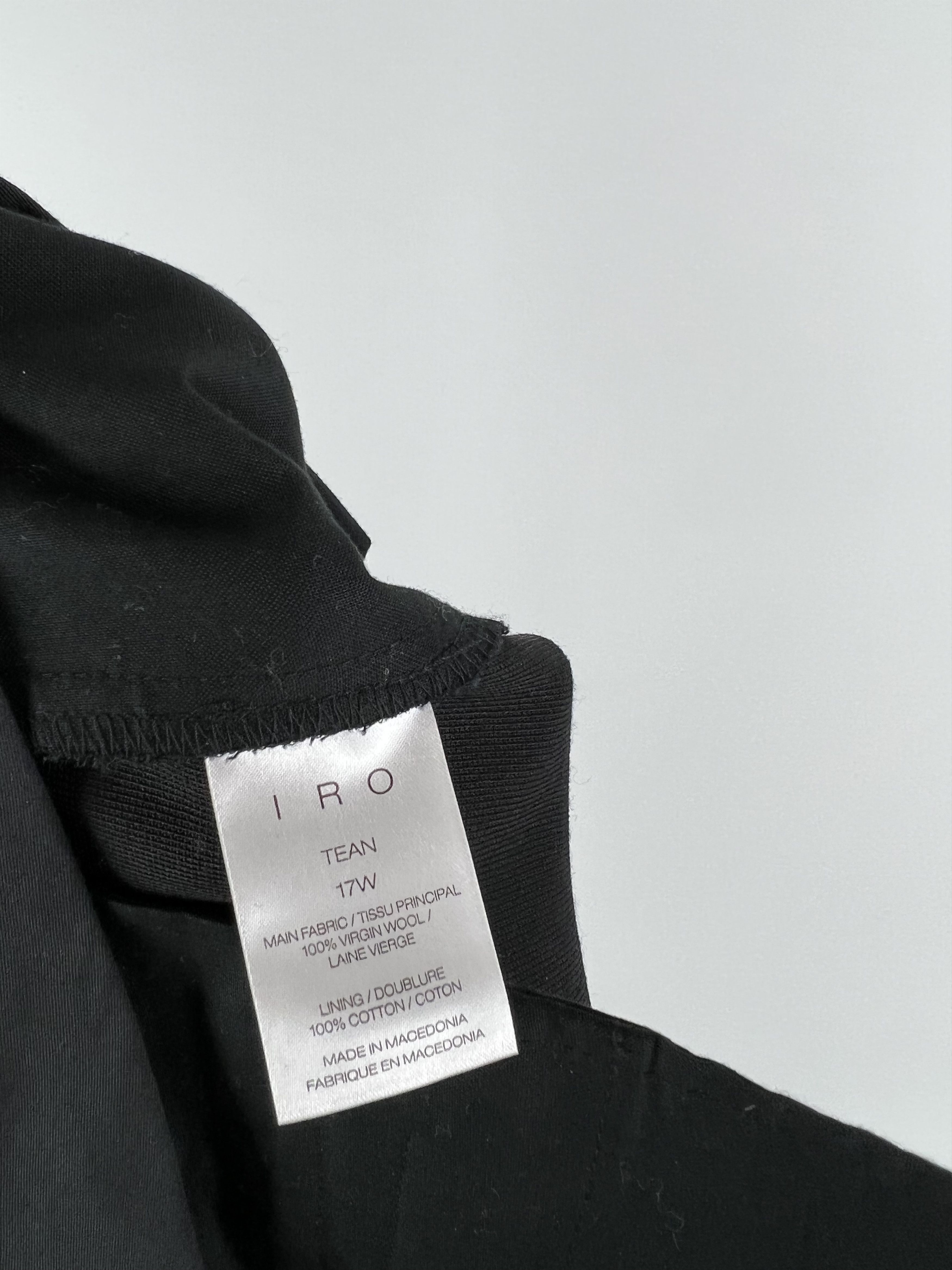 Iro Iro Women's Black Wool Pants Size EU42 Size 34" / US 12 / IT 48 - 6 Thumbnail