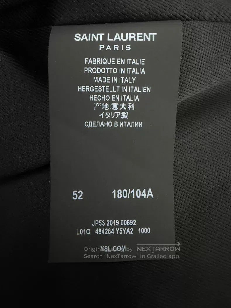 Saint Laurent Paris Saint Laurent Paris Black Leather Biker Jacket i Size US L / EU 52-54 / 3 - 5 Thumbnail