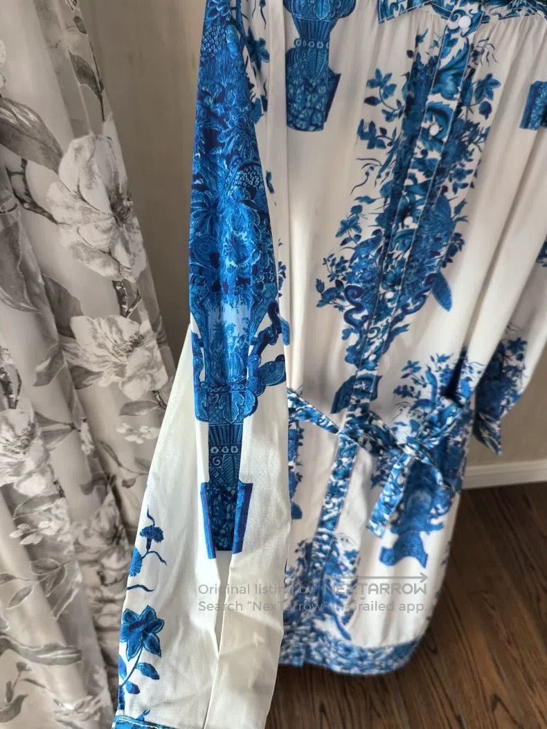 Valentino Valentino Blue and white porcelain dress Size S / US 4 / IT 40 - 2 Thumbnail