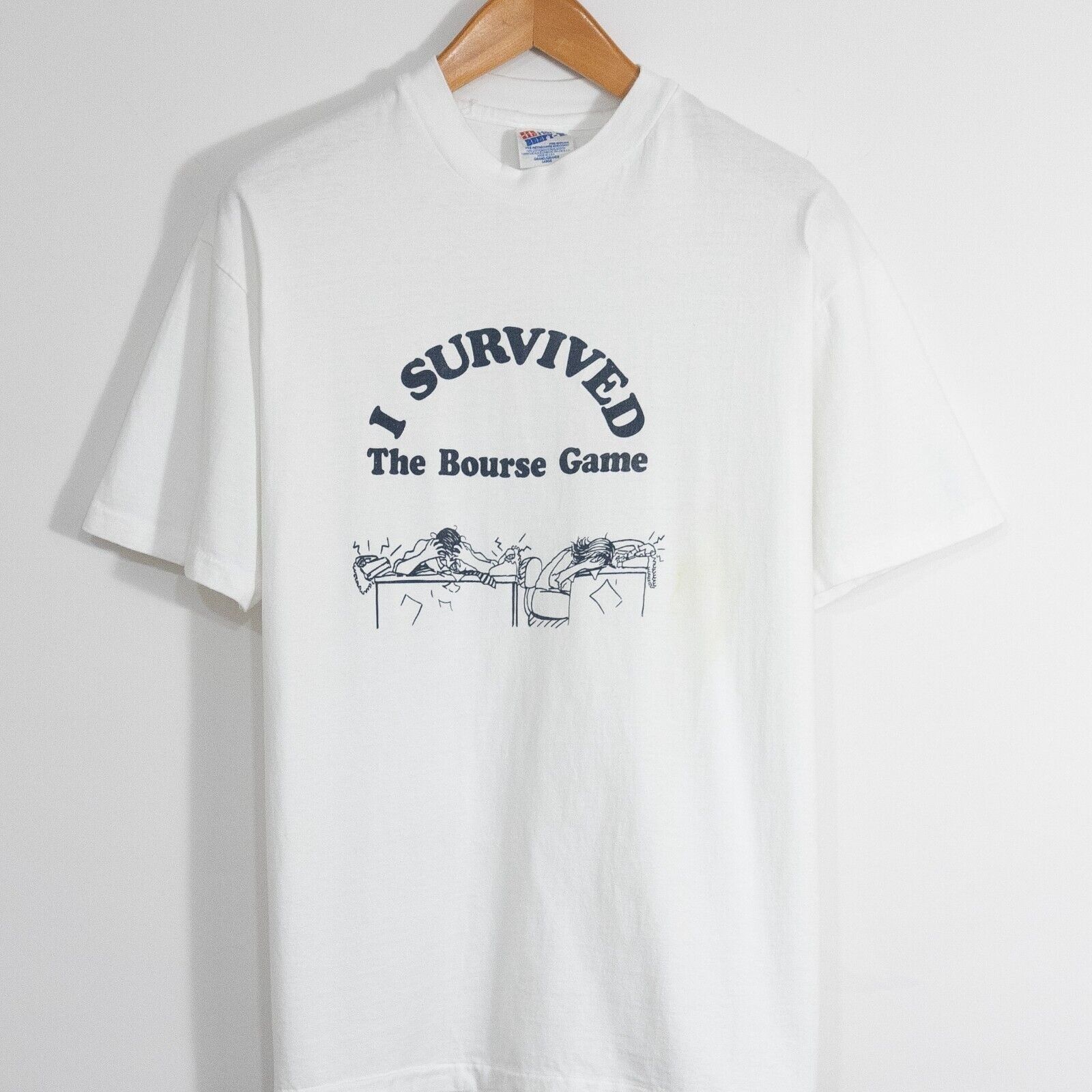 Vintage Vintage 90s Bourse Game T Shirt Large Board Game Distressed Size US L / EU 52-54 / 3 - 2 Thumbnail