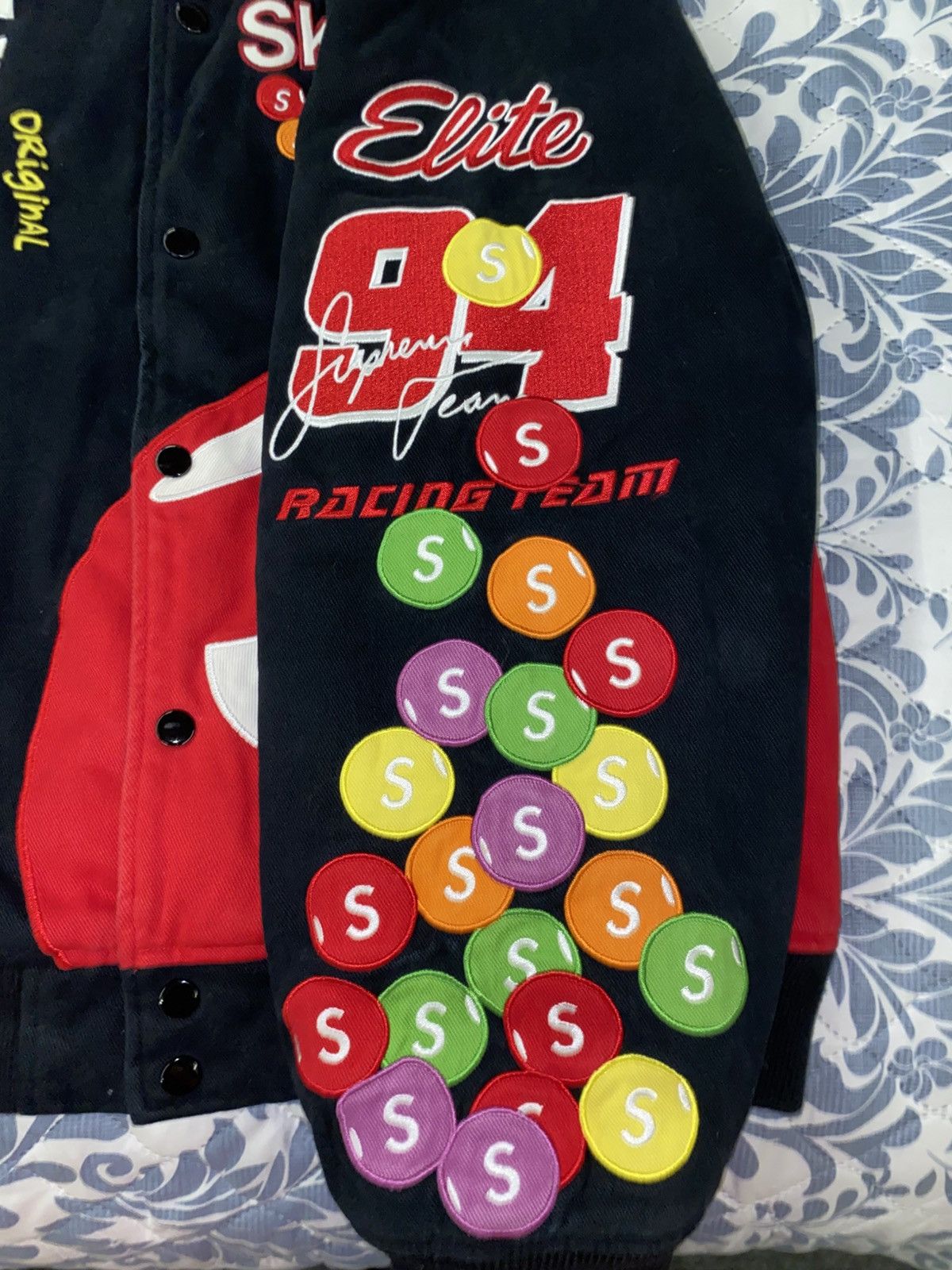 Mitchell & Ness × Supreme Supreme x Mitchell & Ness Skittles race jacket Size US L / EU 52-54 / 3 - 5 Thumbnail