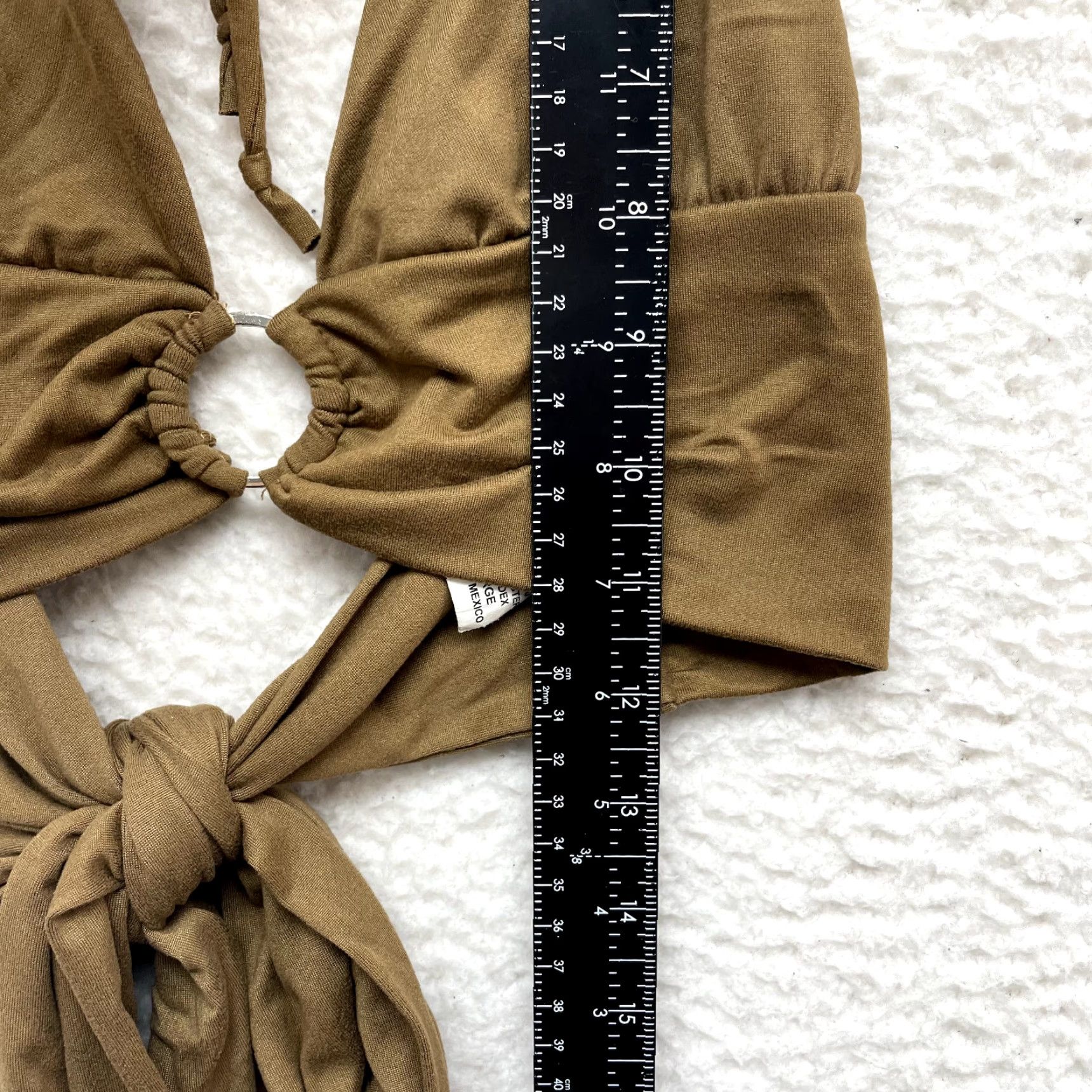 Vintage **Y2K Vintage Marci XL Tan O-Ring Boho Crop Top Party** User: Y2K Vintage Marci XL Tan O-Ring Boho Crop Top Party Size XL / US 12-14 / IT 48-50 - 7 Thumbnail