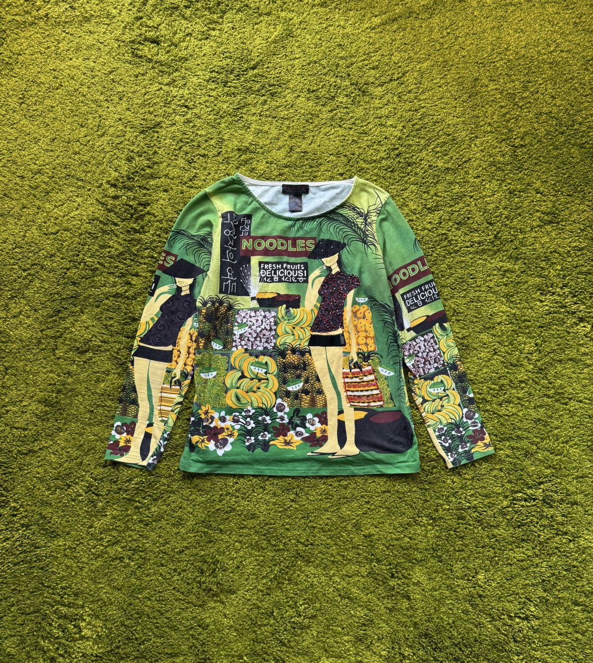 Custo Barcelona × Japanese Brand × Vintage Custo Barcelona Y2K vintage Japanese graphic longsleeve Size M / US 6-8 / IT 42-44 - 1 Thumbnail