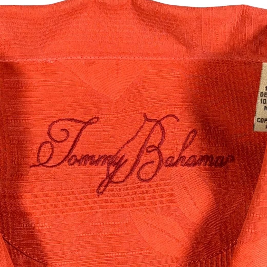 Tommy Bahama VINTAGE Tommy Bahama Shirt Adult EXTRA LARGE Orange Camp Silk Calypso Heat Y2K Size US XL / EU 56 / 4 - 6 Thumbnail