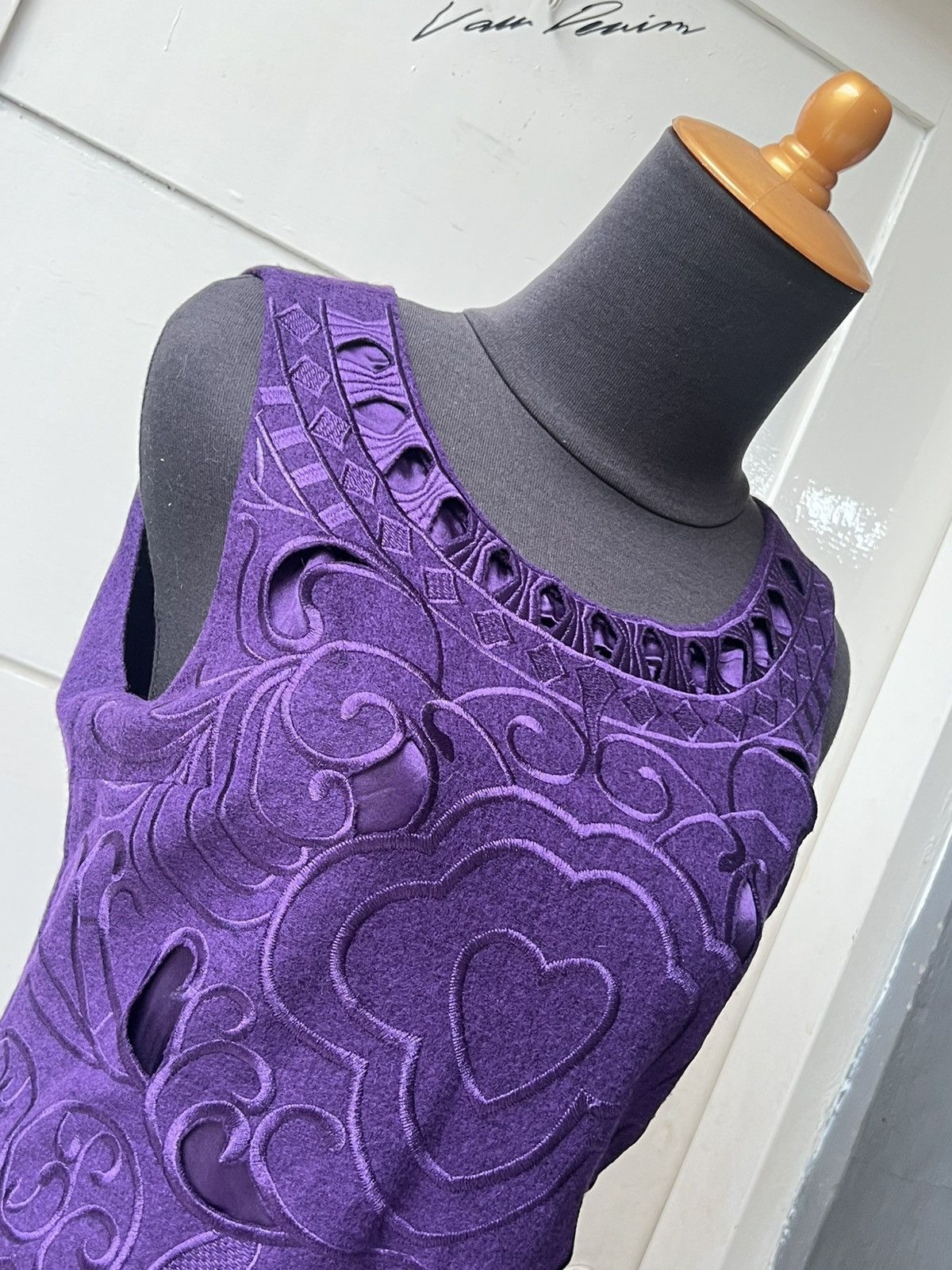 Bcbgmaxazria BCBG MAX AZRIA Purple Mini Dress Size XS / US 0-2 / IT 36-38 - 4 Thumbnail