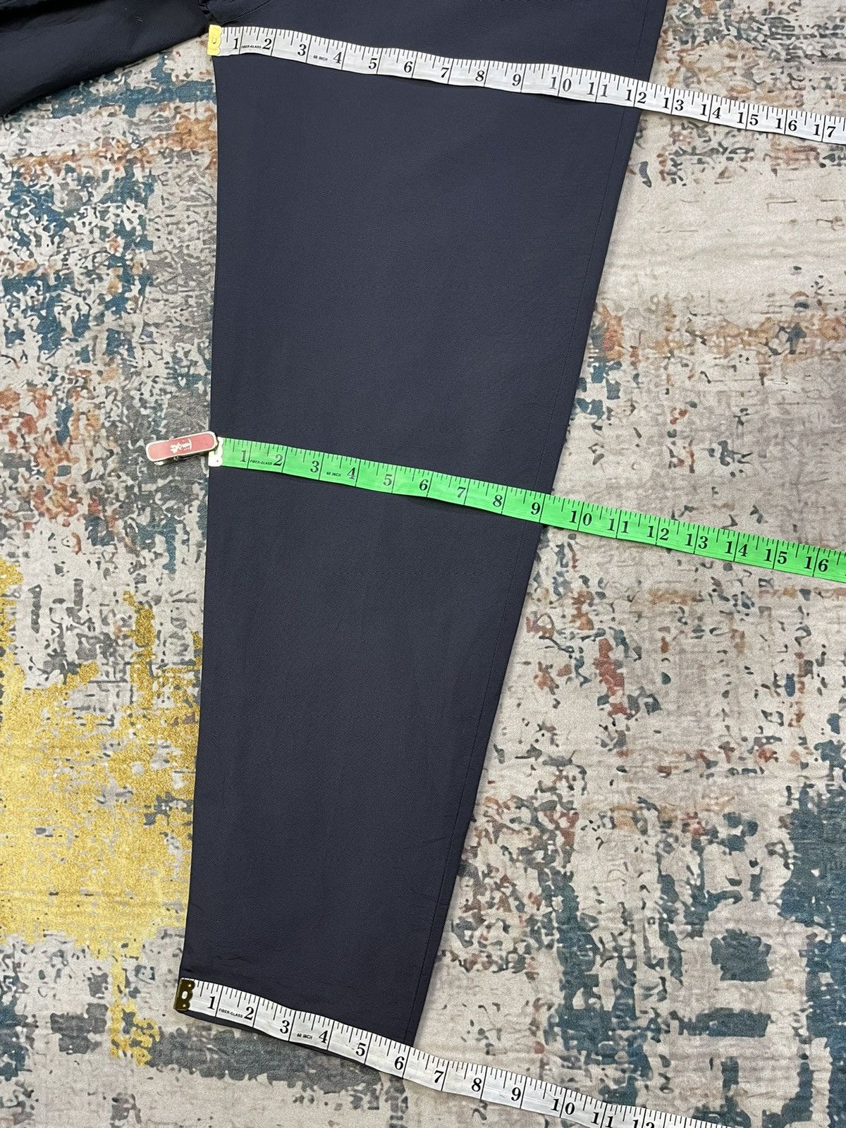 Japanese Brand Kaon Cropped Pleated Shawl Bettie Jumpsuit Size 25" / US 0 / IT 36 - 11 Thumbnail