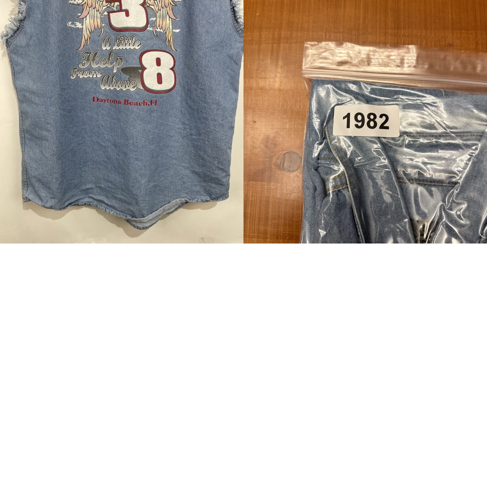 Vintage VINTAGE BIKER Design Vest Denim Blue Cotton Pocket Button Logo Biker Motorcycle Eagle Beach Daytona Bike Week Shirt Vest L Men Size US L / EU 52-54 / 3 - 10 Thumbnail