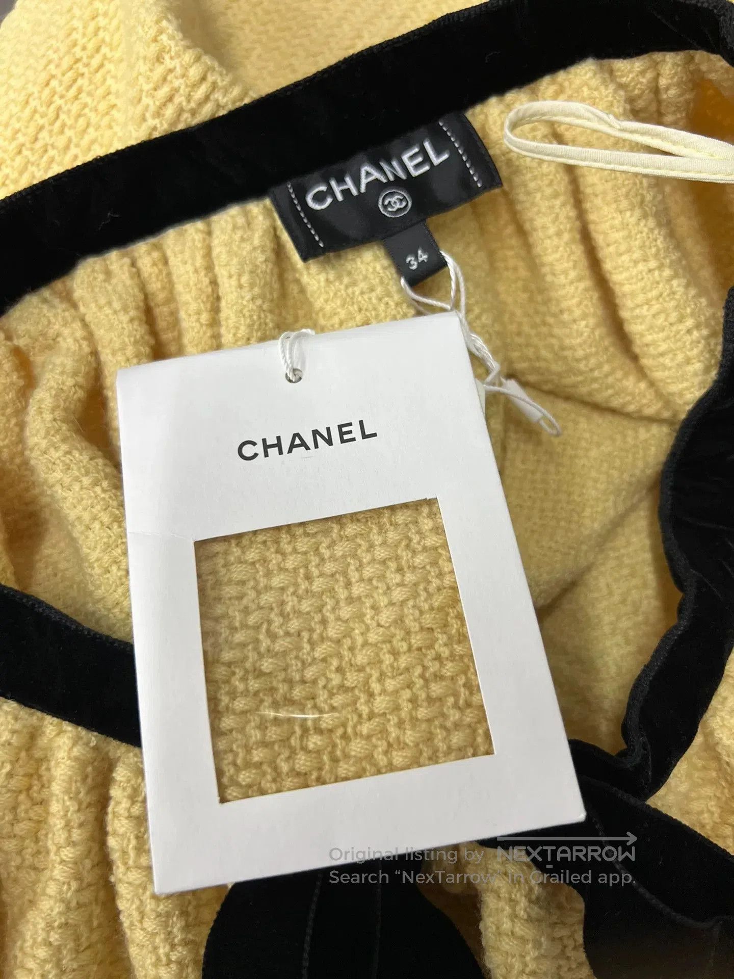Chanel Chanel Yellow Belted Skirt. Size US 34 / EU 50 - 4 Thumbnail