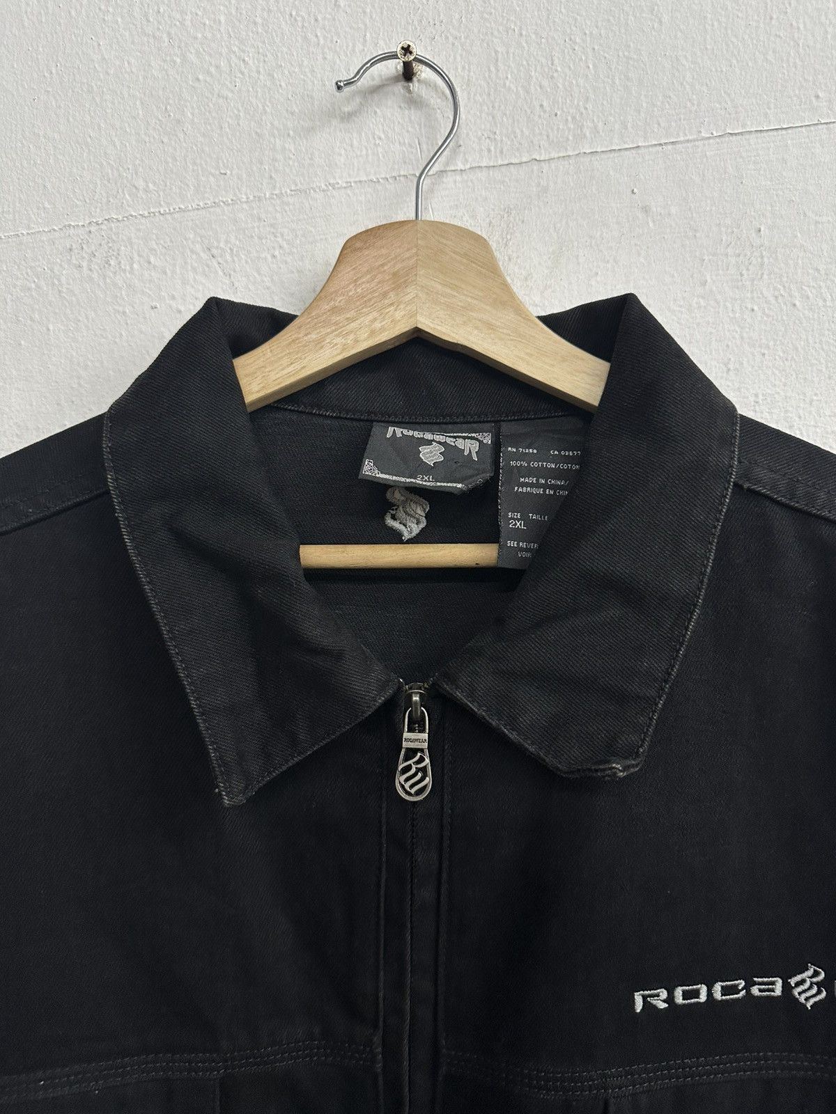 Rocawear Y2K JAYZ ROCAWEAR TRIPLE BLACK DENIM Jacket Size US XXL / EU 58 / 5 - 8 Thumbnail