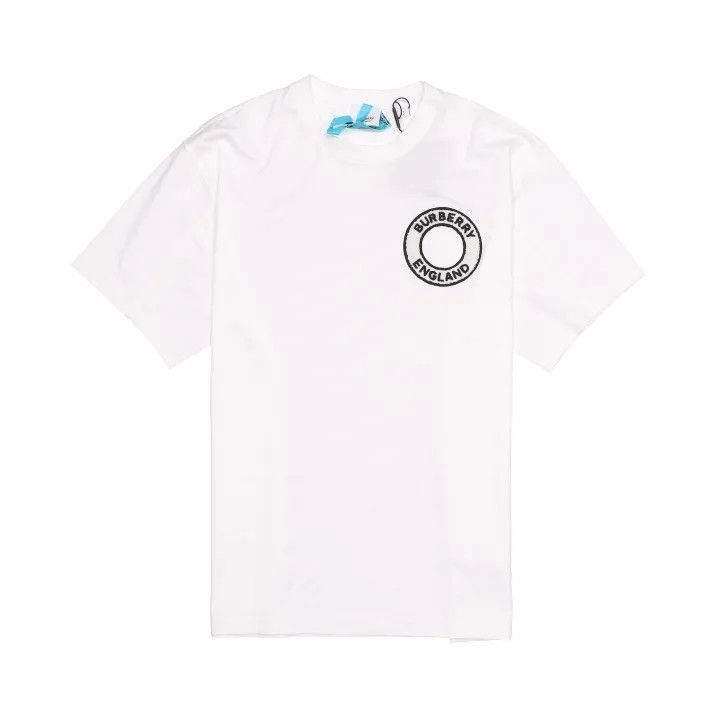 Burberry Burberry Burberry White Logo Short Sleeve T-Shirt-2507 Size US L / EU 52-54 / 3 - 1 Thumbnail