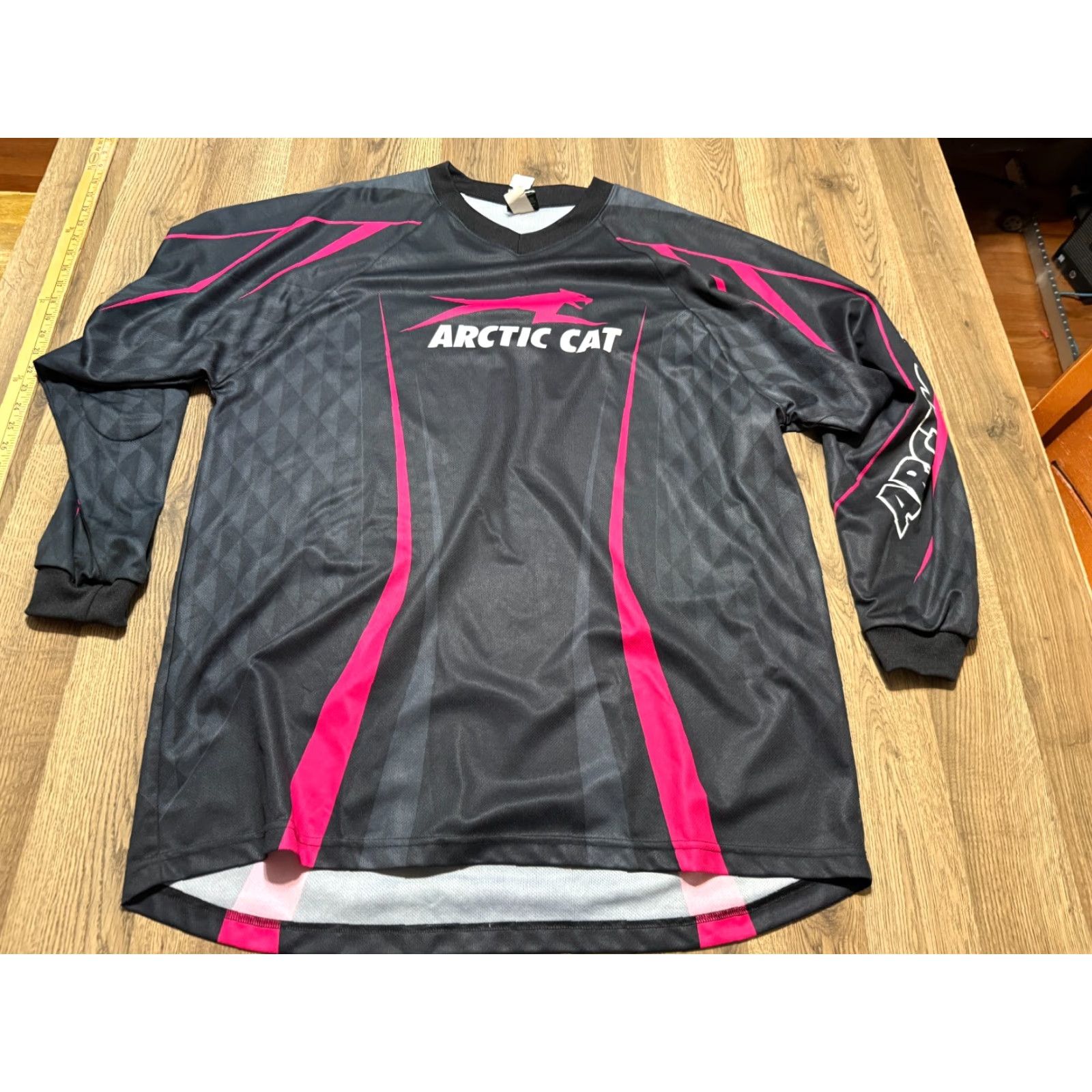 Vintage Arcticwear Shirt Men's 3XL Black Pink Long Sleeve Logo Print Shirt Size US XXL / EU 58 / 5 - 2 Thumbnail