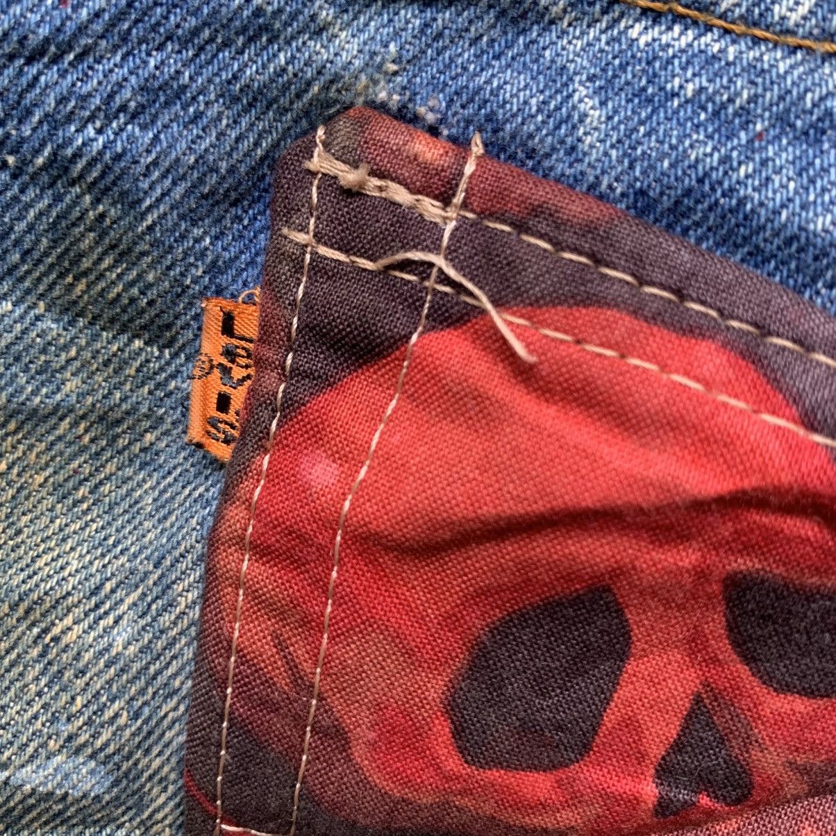 Levi's Vintage Clothing vintage 90’s Levi's 505 skull-patterned paint splatter denim Size US 32 / EU 48 - 9 Thumbnail