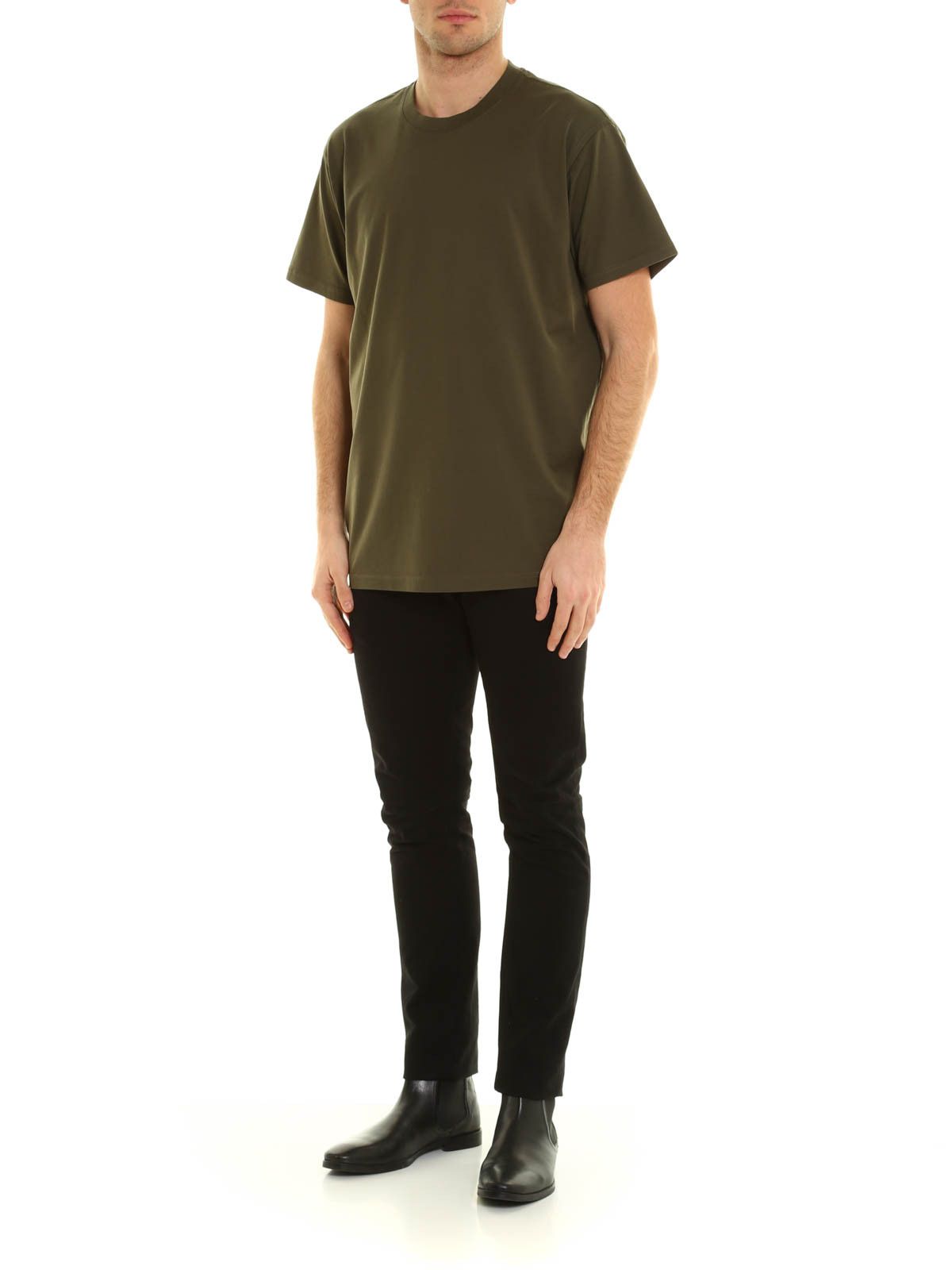 Givenchy Green Silk Embroidered Hem Logo Oversized T-Shirt Size US S / EU 44-46 / 1 - 4 Thumbnail