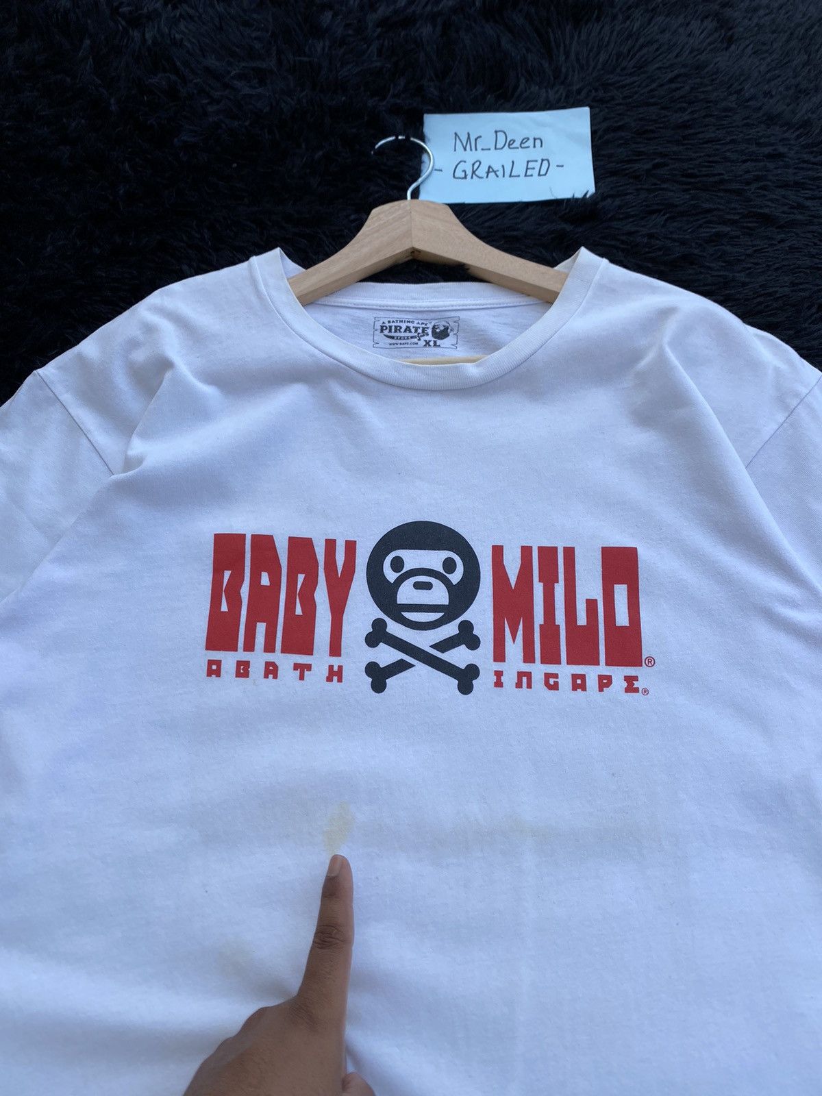 Bape Rare Baby Milo by BAPE A Bathing Ape Tshirt Size US XL / EU 56 / 4 - 8 Thumbnail