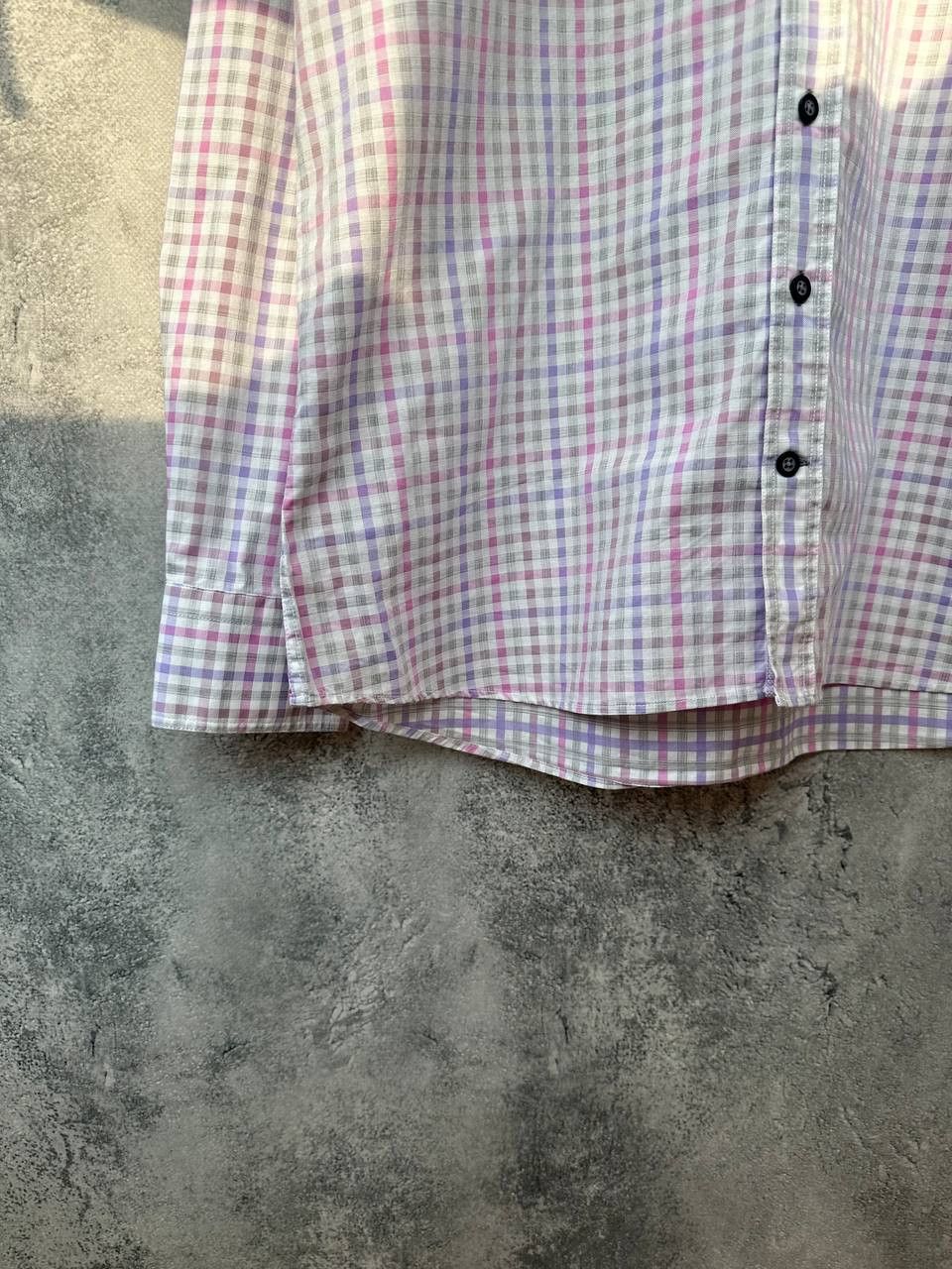 Balmain Balmain Paris Button Up Shirt Plaid Two Ply Cotton Size US XL / EU 56 / 4 - 7 Thumbnail