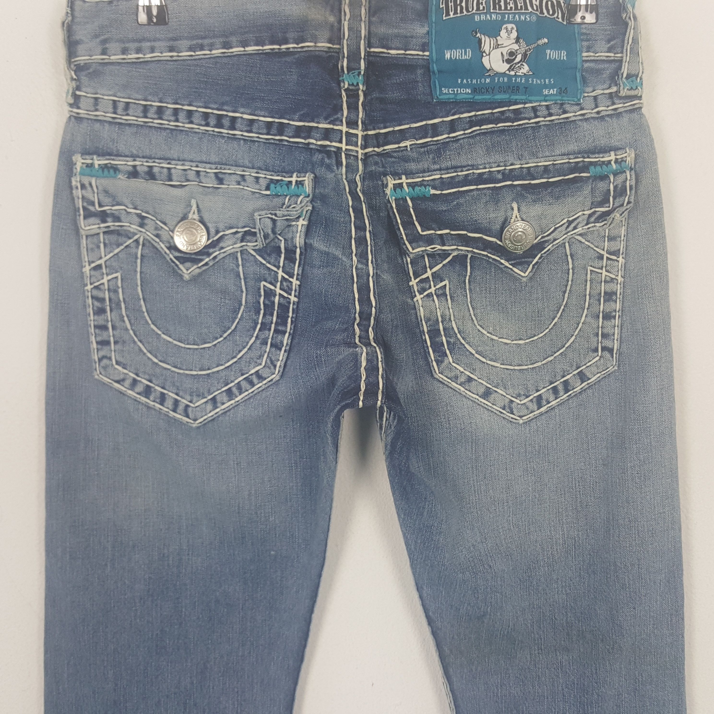 True Religion Vintage True Religion American Denim Jeans C297N30 Size US 31 - 5 Thumbnail