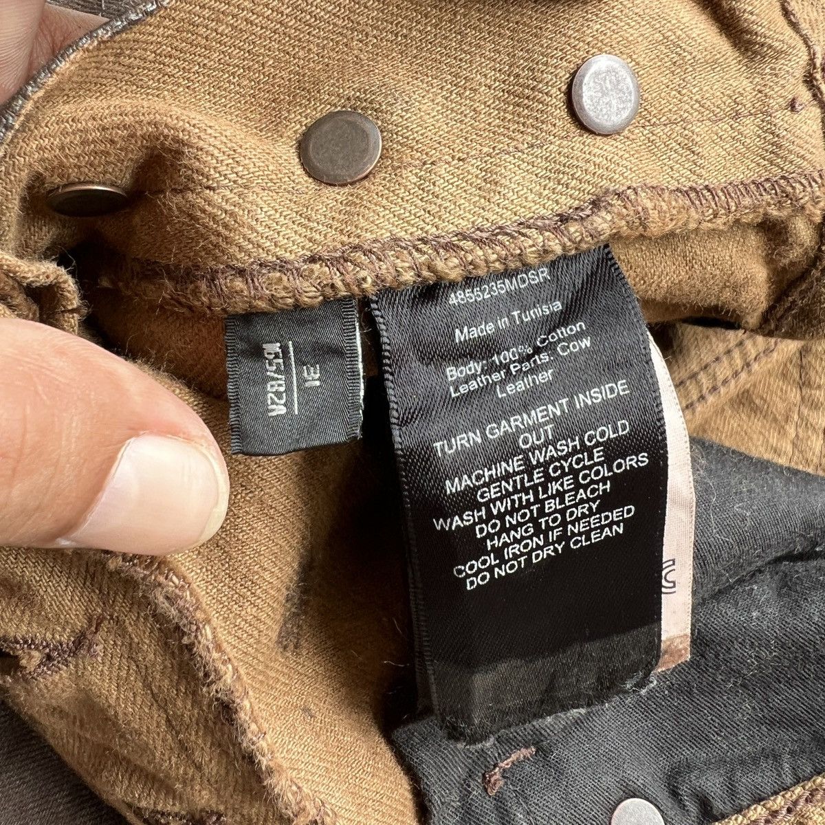Ralph Lauren 🔥 Ralph Lauren Coated Cargo Pants Brown Tactical Utility Size US 31 - 20 Thumbnail