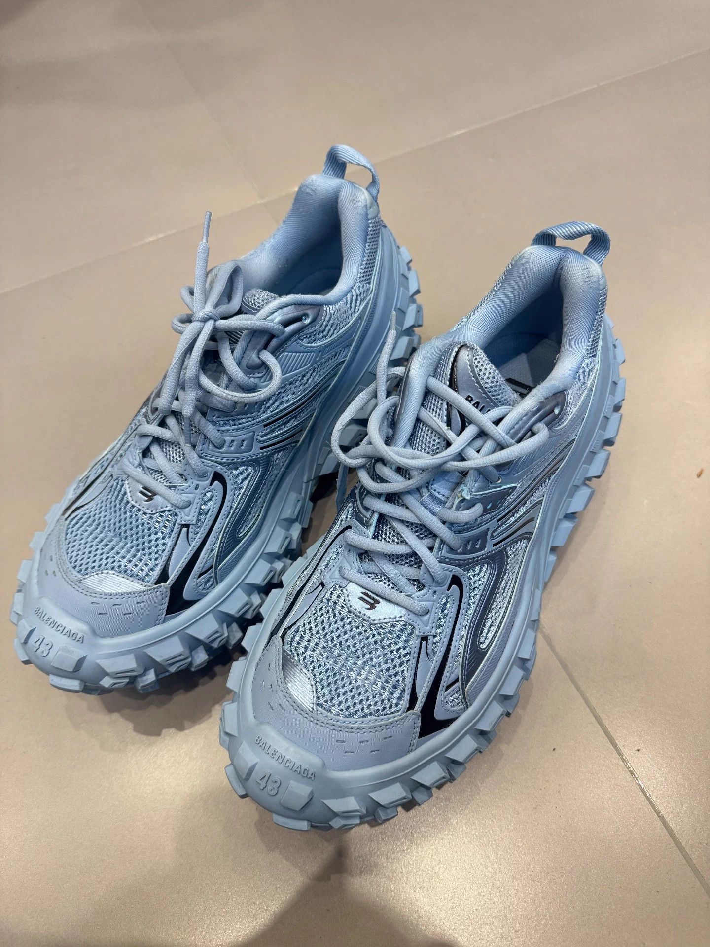 Balenciaga Balenciaga Tire Sneaker Mist Blue Size 43 99 New Size US 10 / EU 43 - 1 Thumbnail