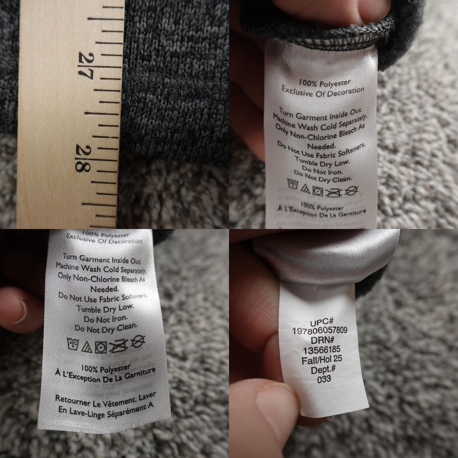 Eddie Bauer Eddie Bauer Vest Mens L Gray Fleece Full Zip Outdoor Hiking Casual Warm Trail Shirt Size US L / EU 52-54 / 3 - 8 Thumbnail