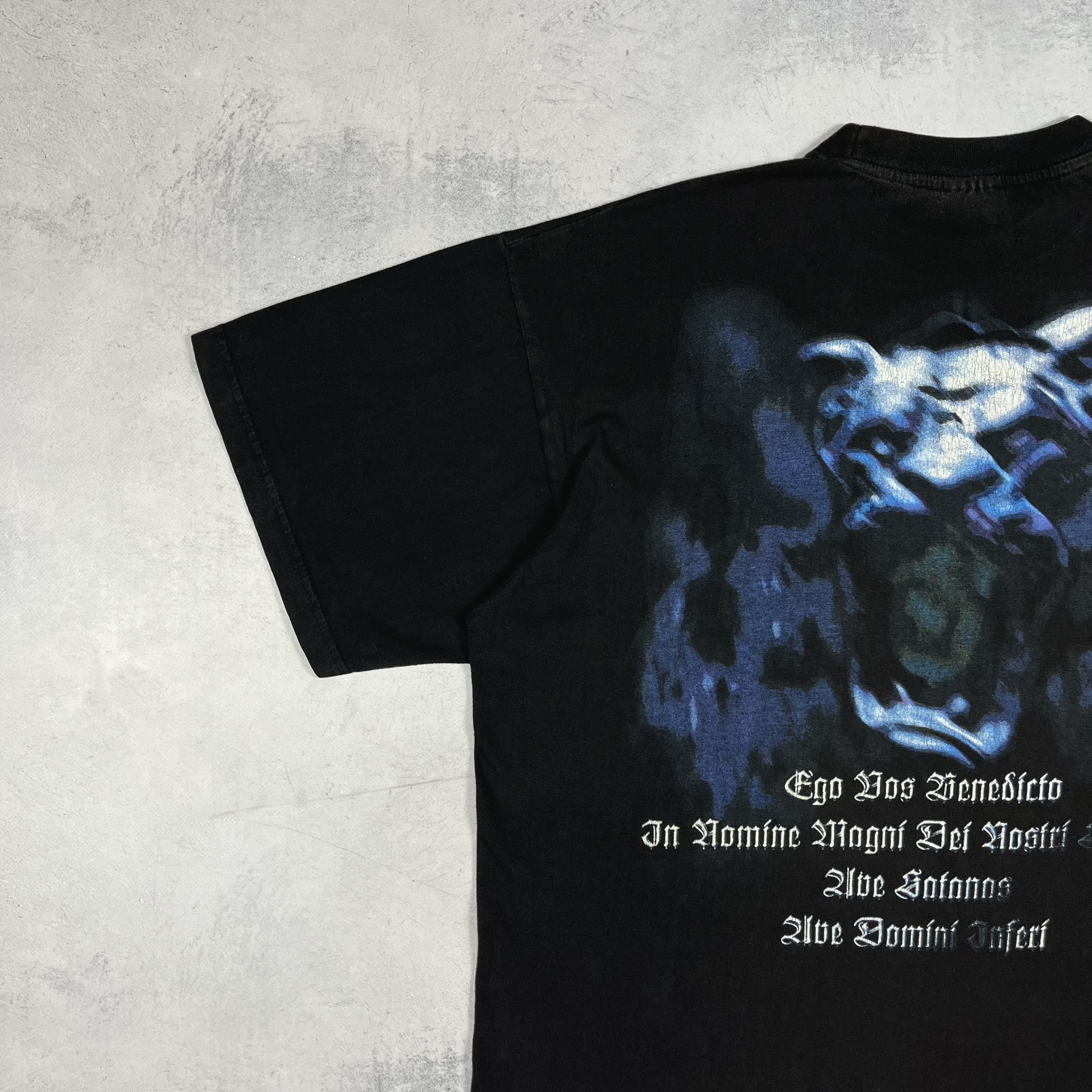 Band Tees Vintage Dark Funeral Vobiscum Satanas Metal T Shirt 1998 Size US XL / EU 56 / 4 - 16 Thumbnail