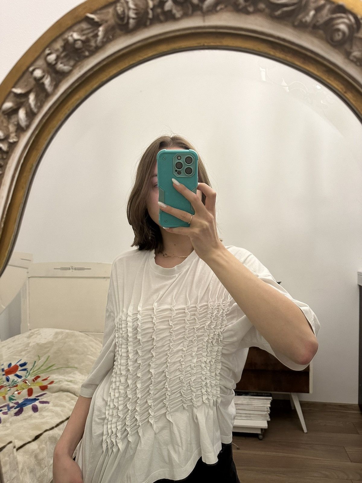 Other Ballet core tee y2k 🎀 ruffled smocked ruched t-shirt pleated Size S / US 4 / IT 40 - 14 Thumbnail