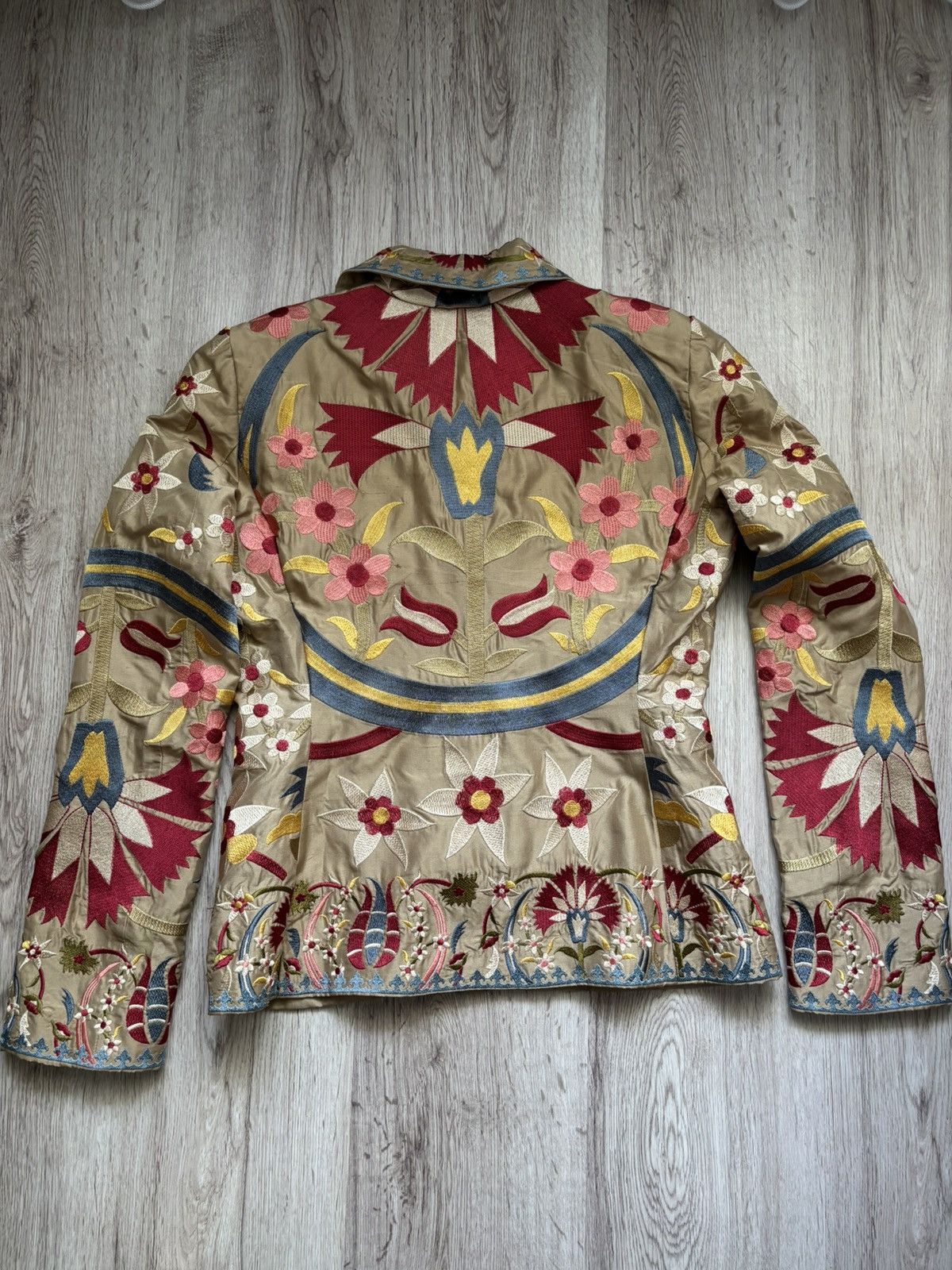 Johnny Was Biya Johnny Was 100% Silk Embroidered Blazer Jacket Rare Size S / US 4 / IT 40 - 24 Thumbnail