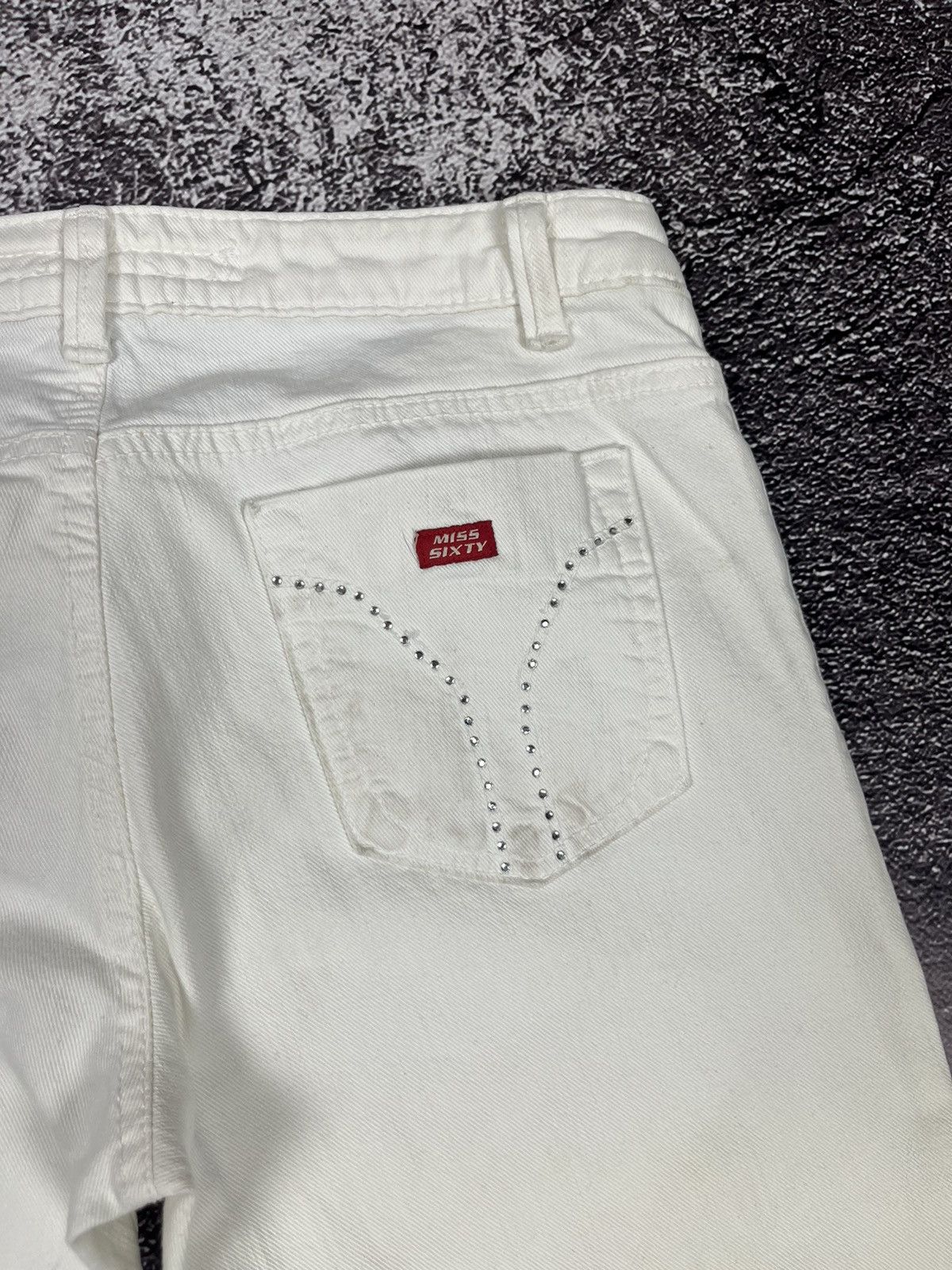Miss Sixty Y2K Miss Sixty Flare Low Rise Denim Pants Made in Italy Size 28" / US 6 / IT 42 - 13 Thumbnail